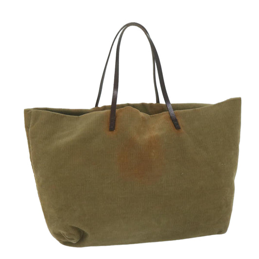 Luxury FendiTote Bag Corduroy Khaki65092