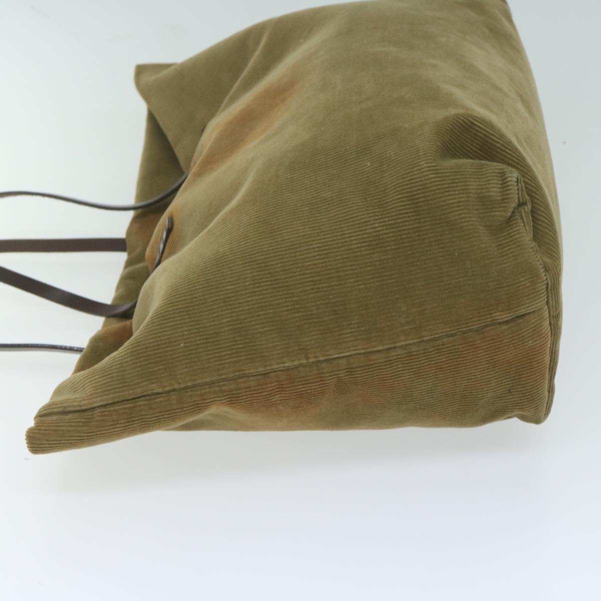 Luxury FendiTote Bag Corduroy Khaki65092