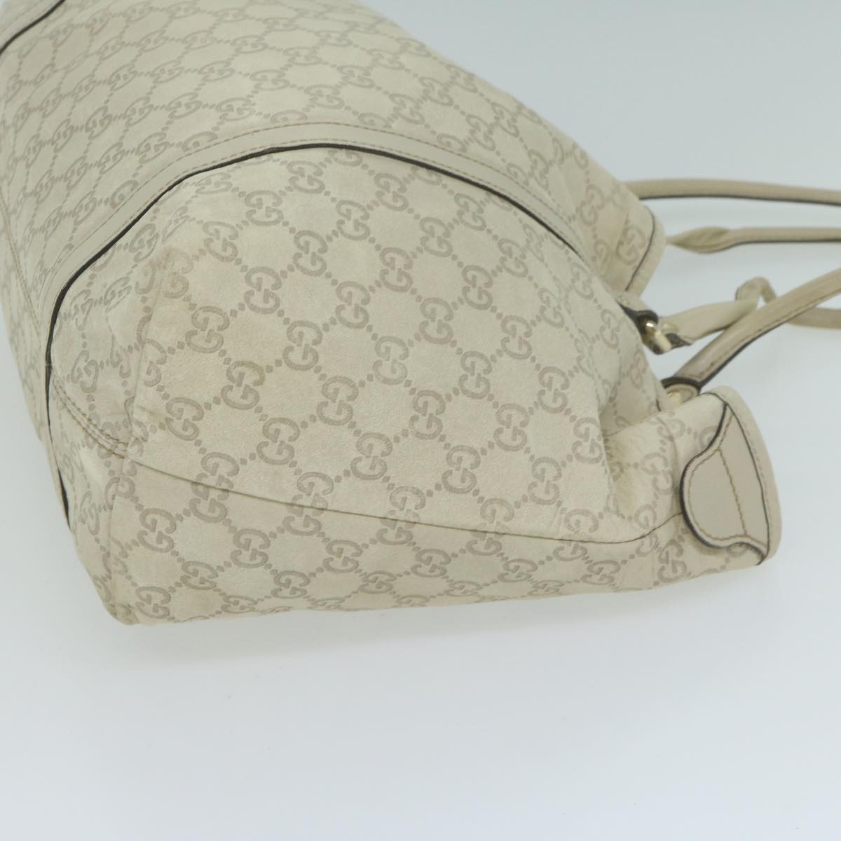 GUCCI GG Canvas Guccissima Tote Bag Cream 197953  65093