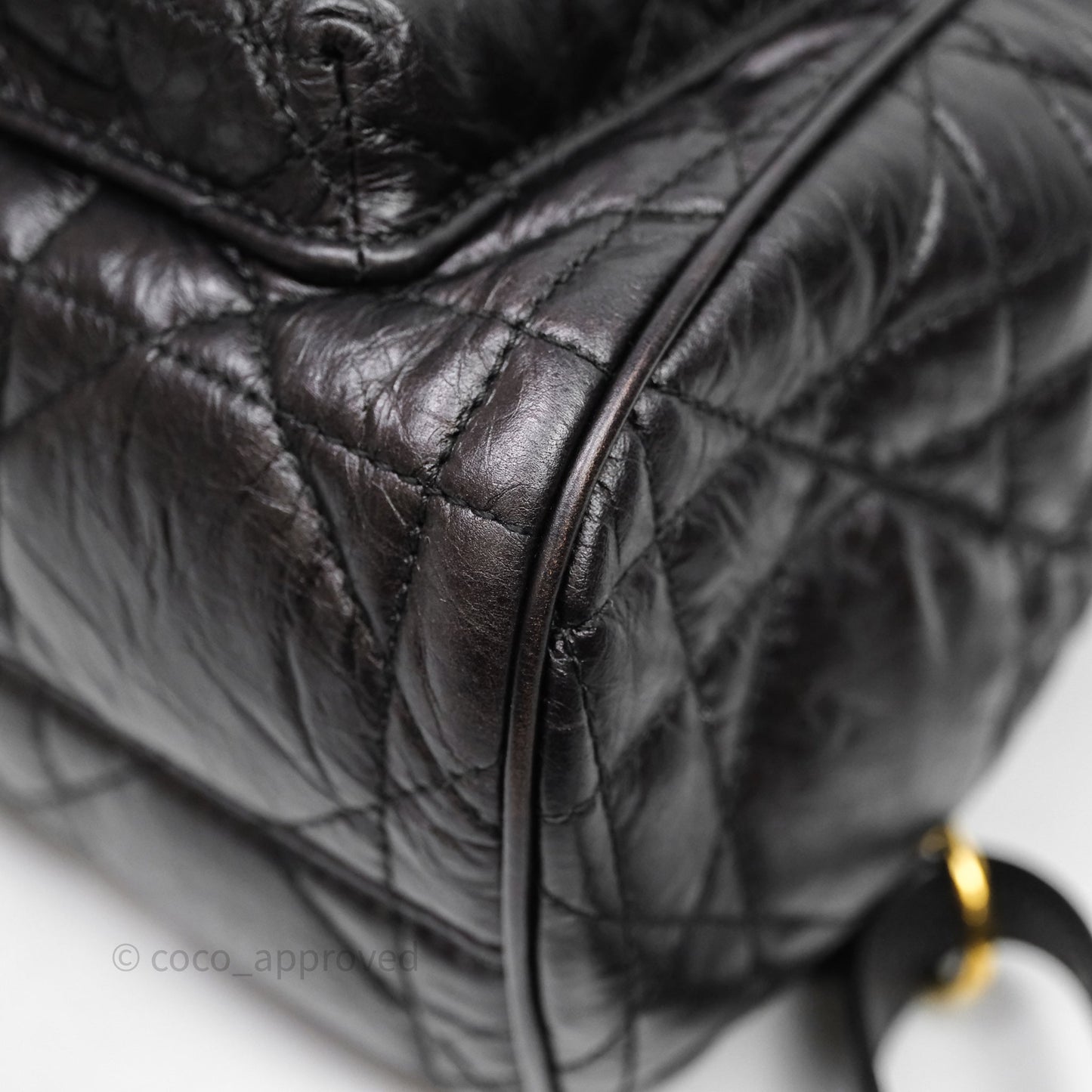 Christian Dior Medium Dior Caro Backpack Black Macrocannage Lambskin