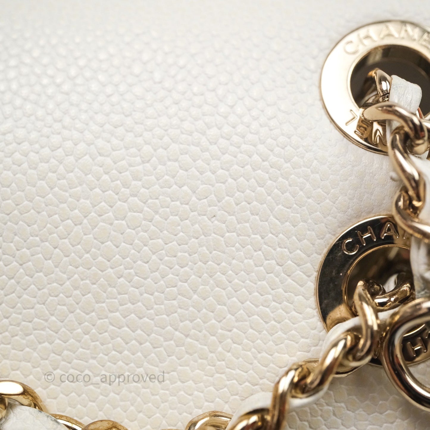 Chanel Quilted Business Affinity Backpack Ivory White Caviar Gold Hardware