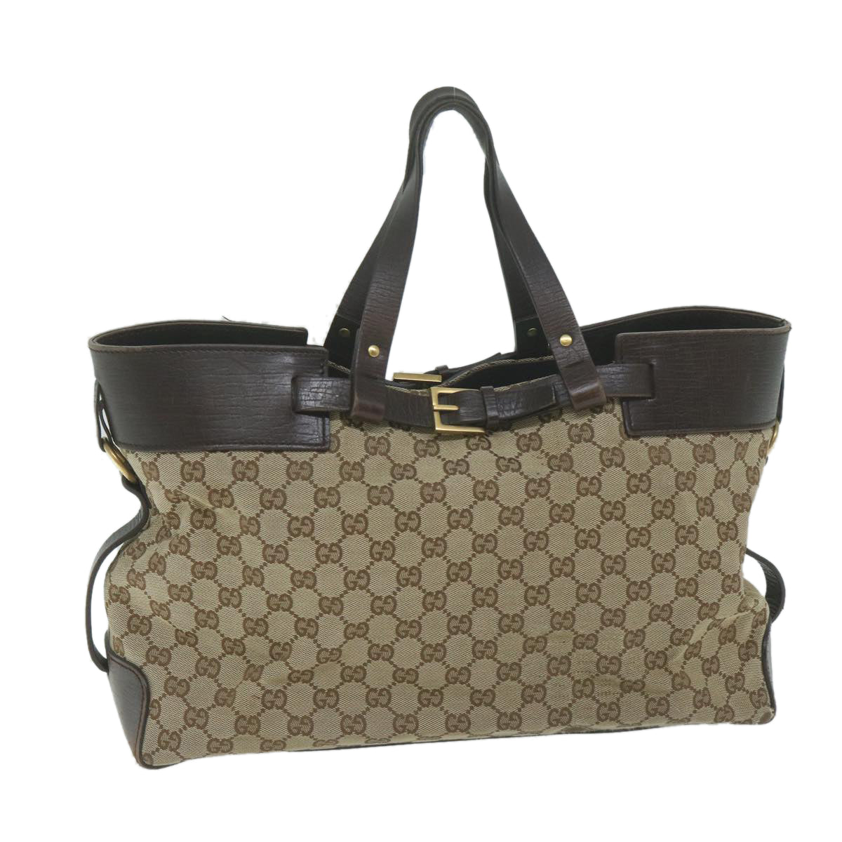 GUCCI GG Canvas Tote Bag Beige 106251  65101