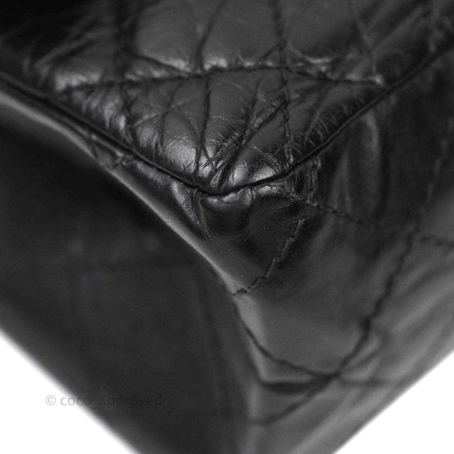 Chanel Reissue Quilted Aged Calfskin Black Ruthenium Hardware 226