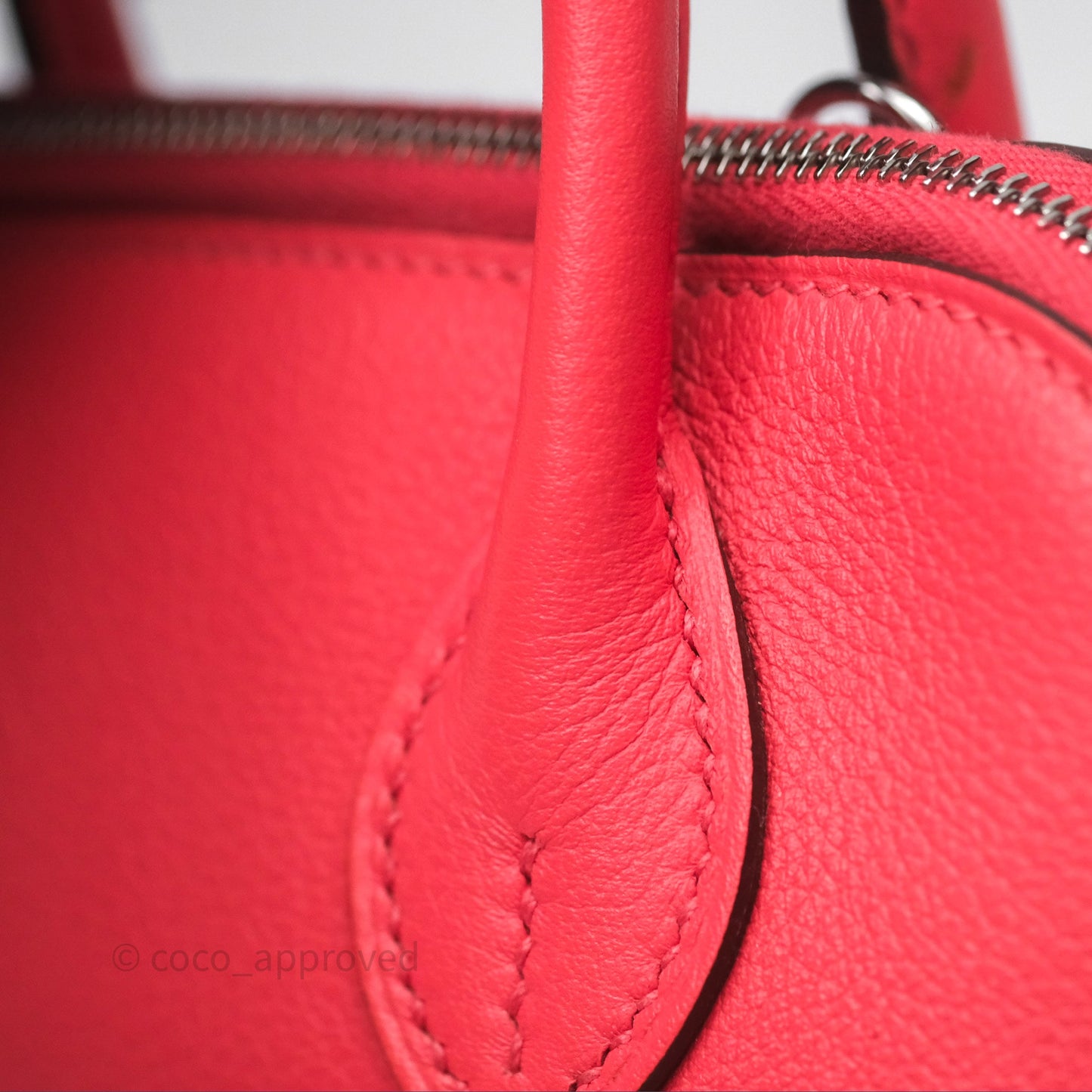 Hermès Bolide Mini 1923 Rose Texas 0E/ Cuivre 6C Evercolor Palladium Hardware