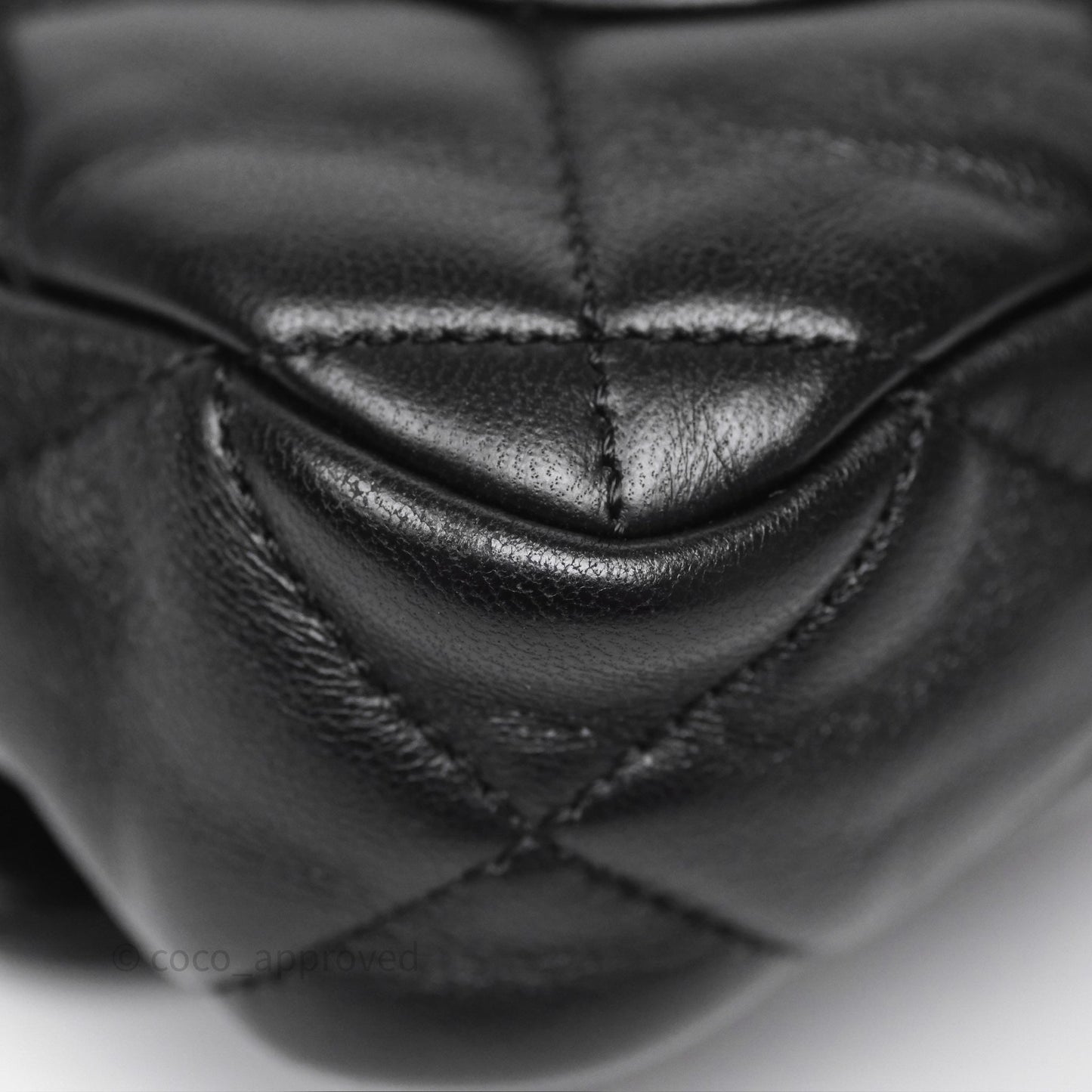 Chanel Small Funky Town Black Lambskin Aged Gold Hardware