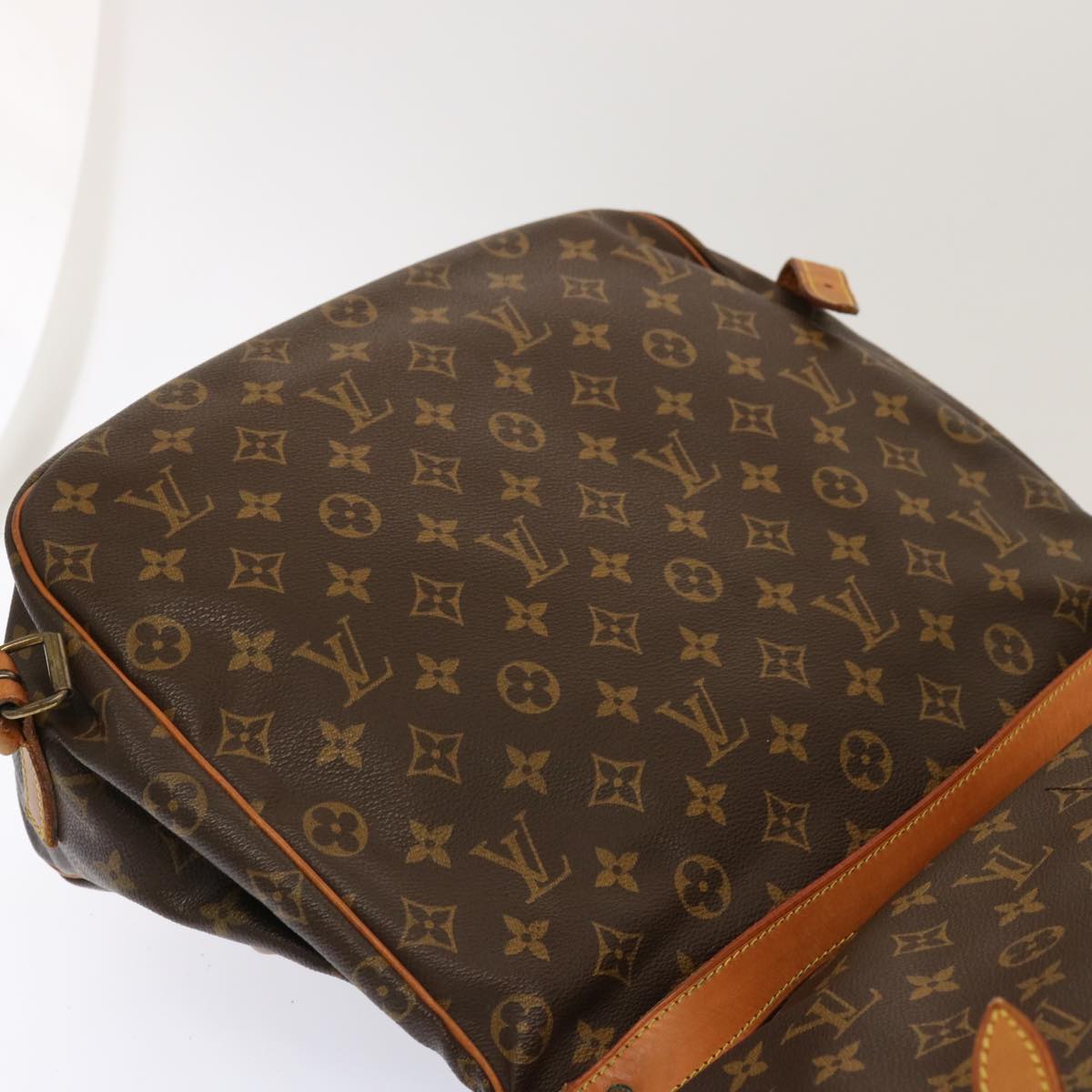 LOUIS VUITTON Monogram Saumur 35 Shoulder Bag M42254 LV 65145