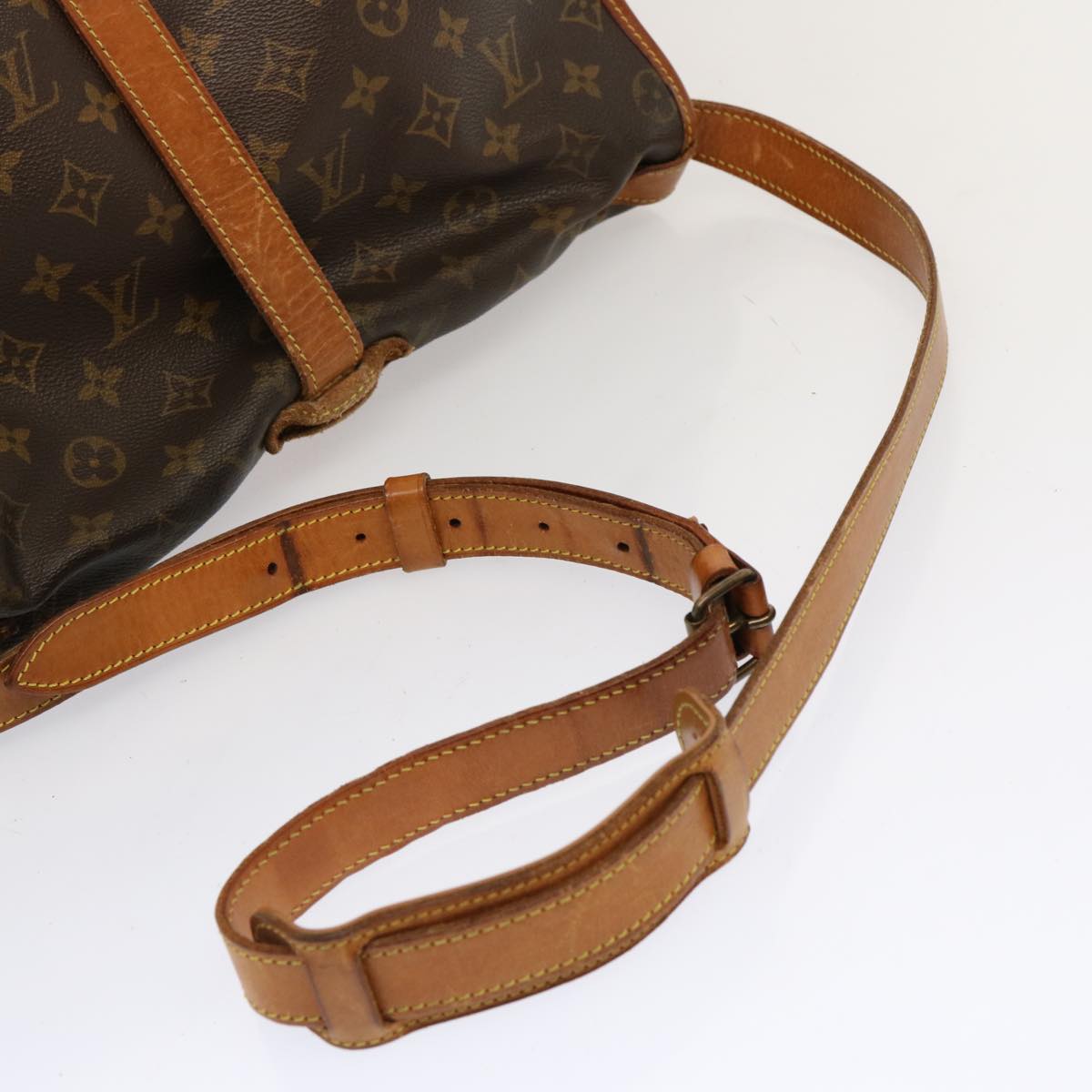 LOUIS VUITTON Monogram Saumur 35 Shoulder Bag M42254 LV 65145