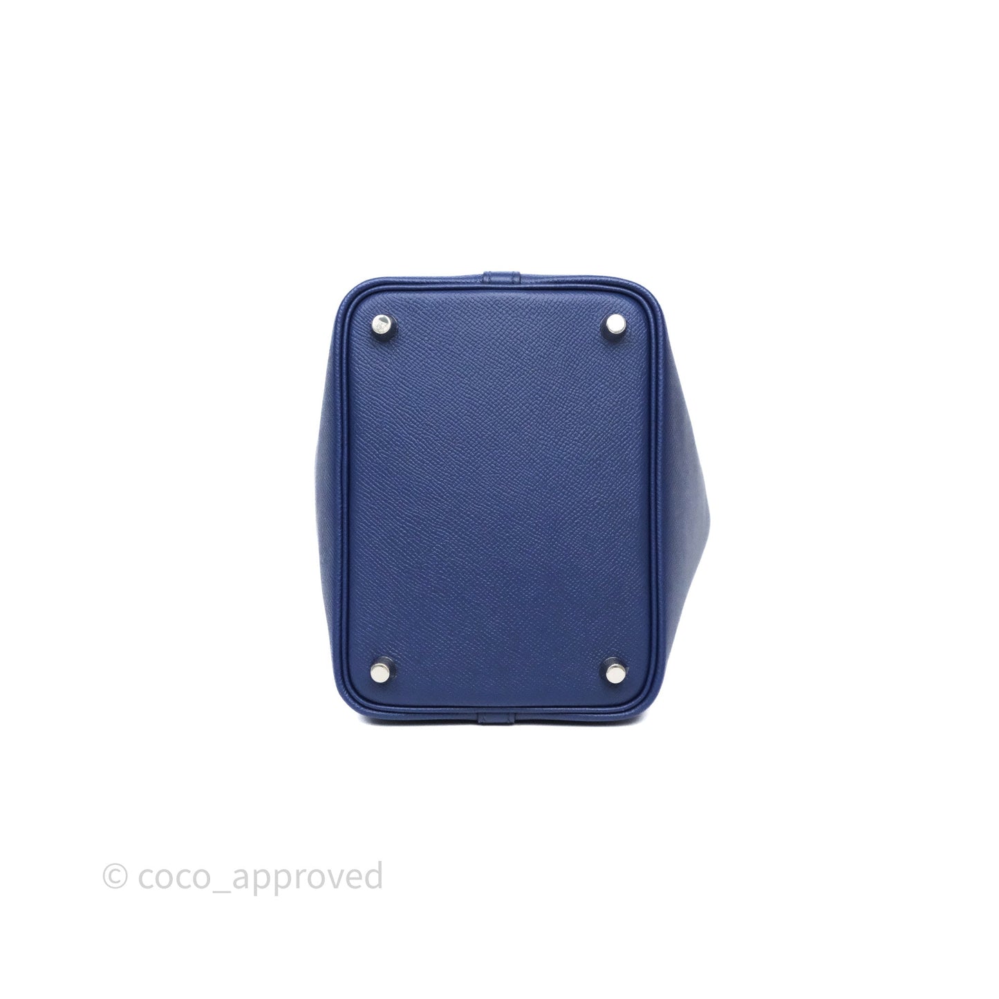 Hermès Tressage De Cuir Picotin Lock 18 Bleu Encre/Brique/Black Epsom