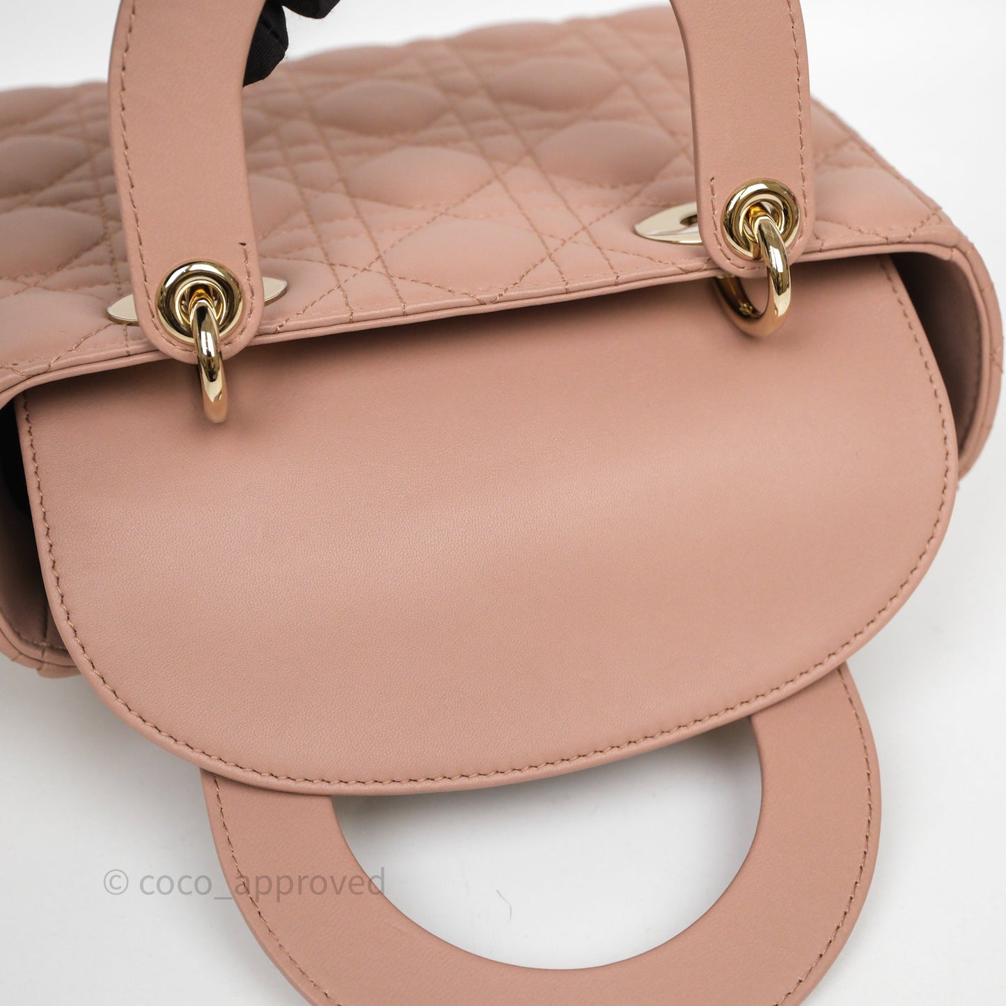Christian Dior Small Lady Dior My ABCDior Bag Blush Cannage Lambskin