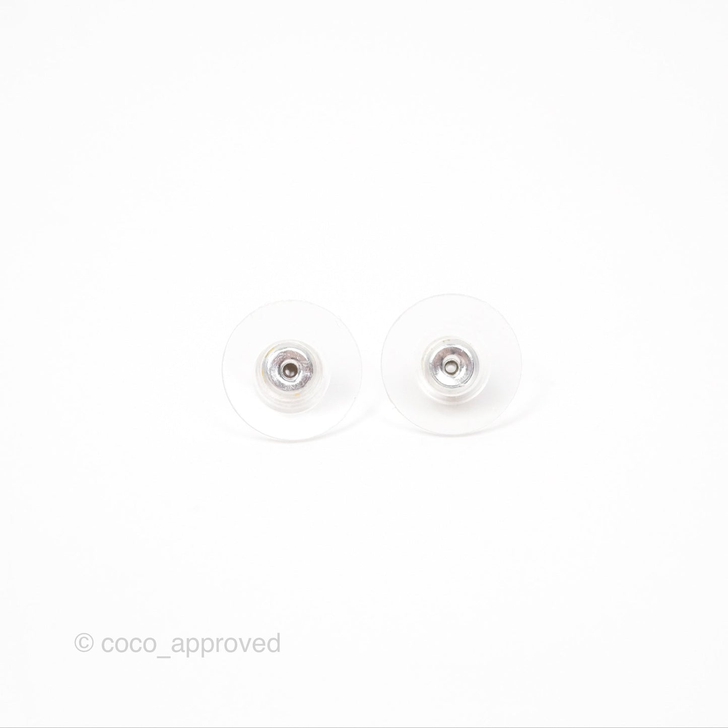 Chanel Hollow CC Earrings Gold Tone 20K