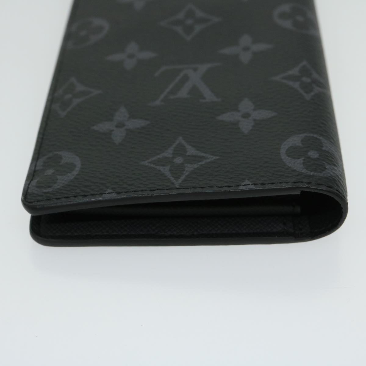 LOUIS VUITTON Monogram Eclipse Portefeuille Braza Wallet M61697 LV 65230SA