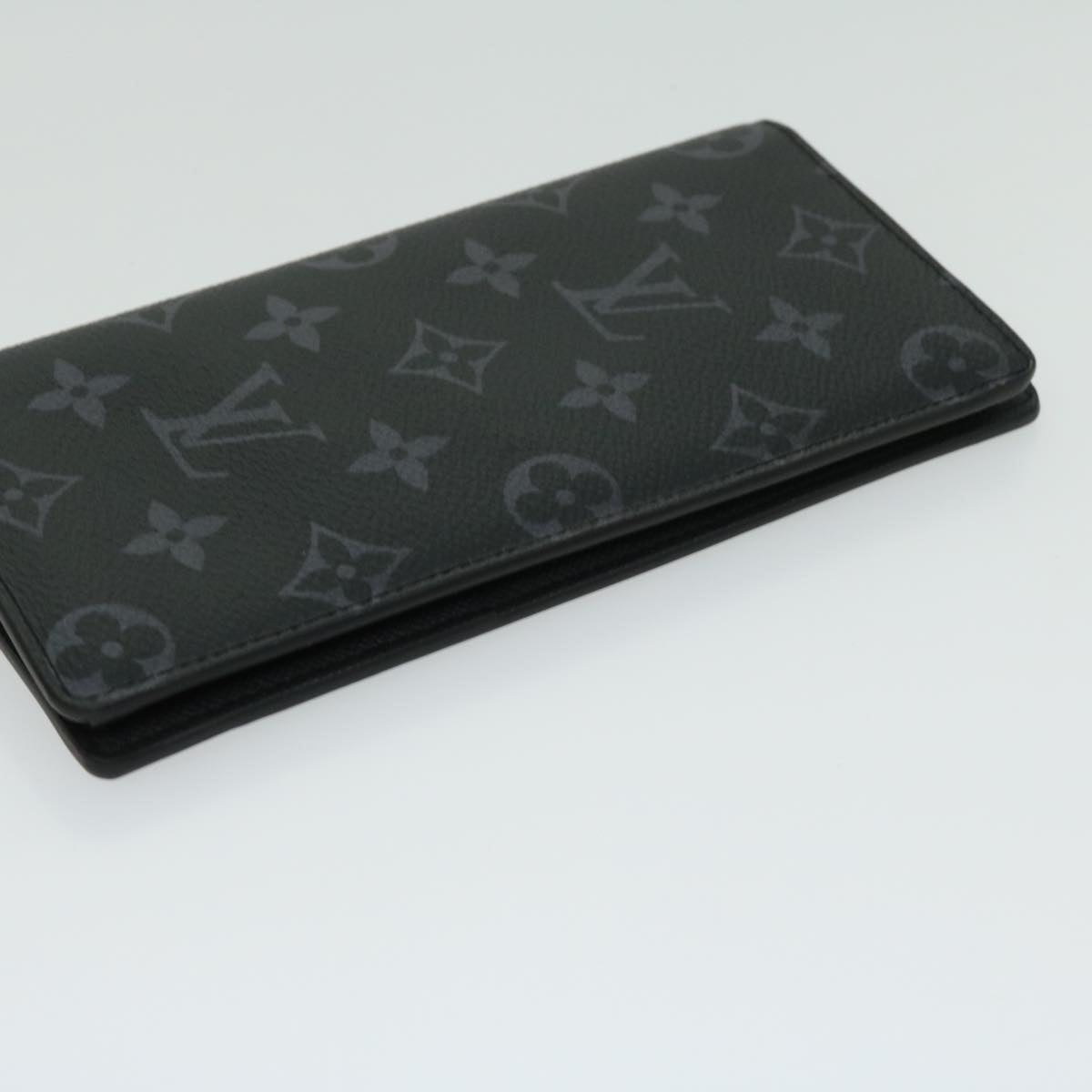 LOUIS VUITTON Monogram Eclipse Portefeuille Braza Wallet M61697 LV 65230SA