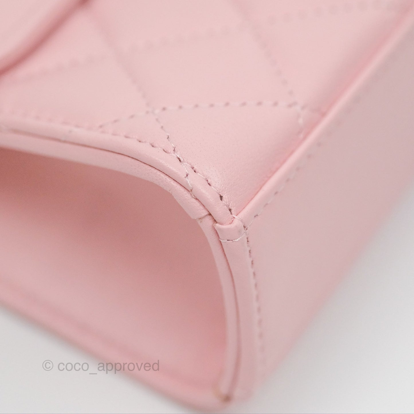 Chanel Enamel Top Handle Clutch with Chain Pink Lambskin Aged Gold Hardware 22B