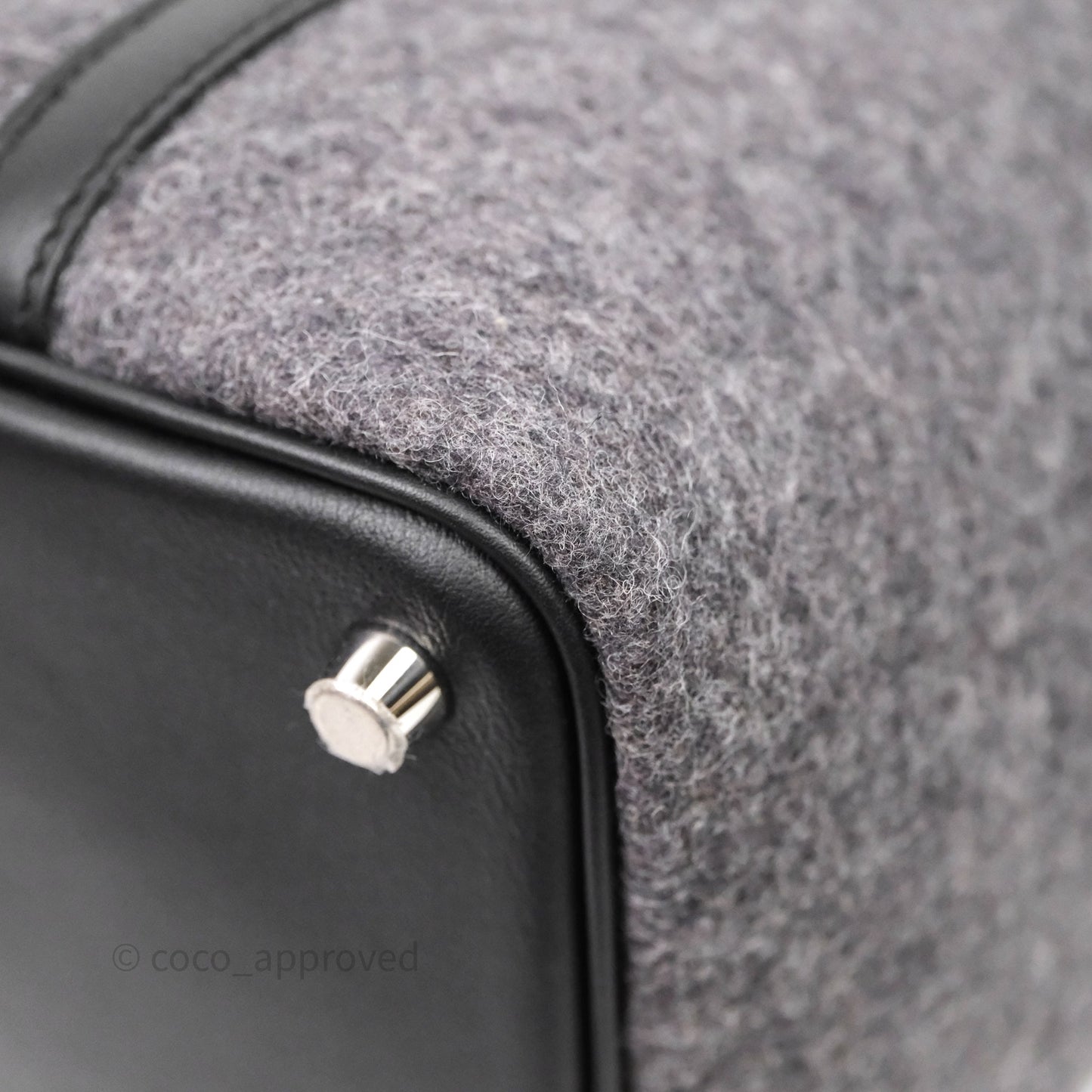 Hermes Picotin 18 Wool Gris Palladium Hardware
