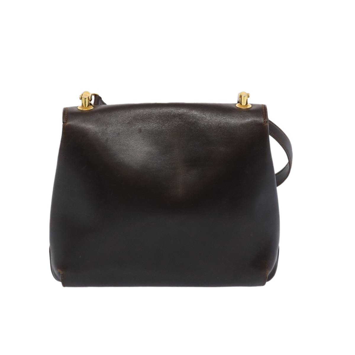 GUCCI Shoulder Bag Leather Brown  65292