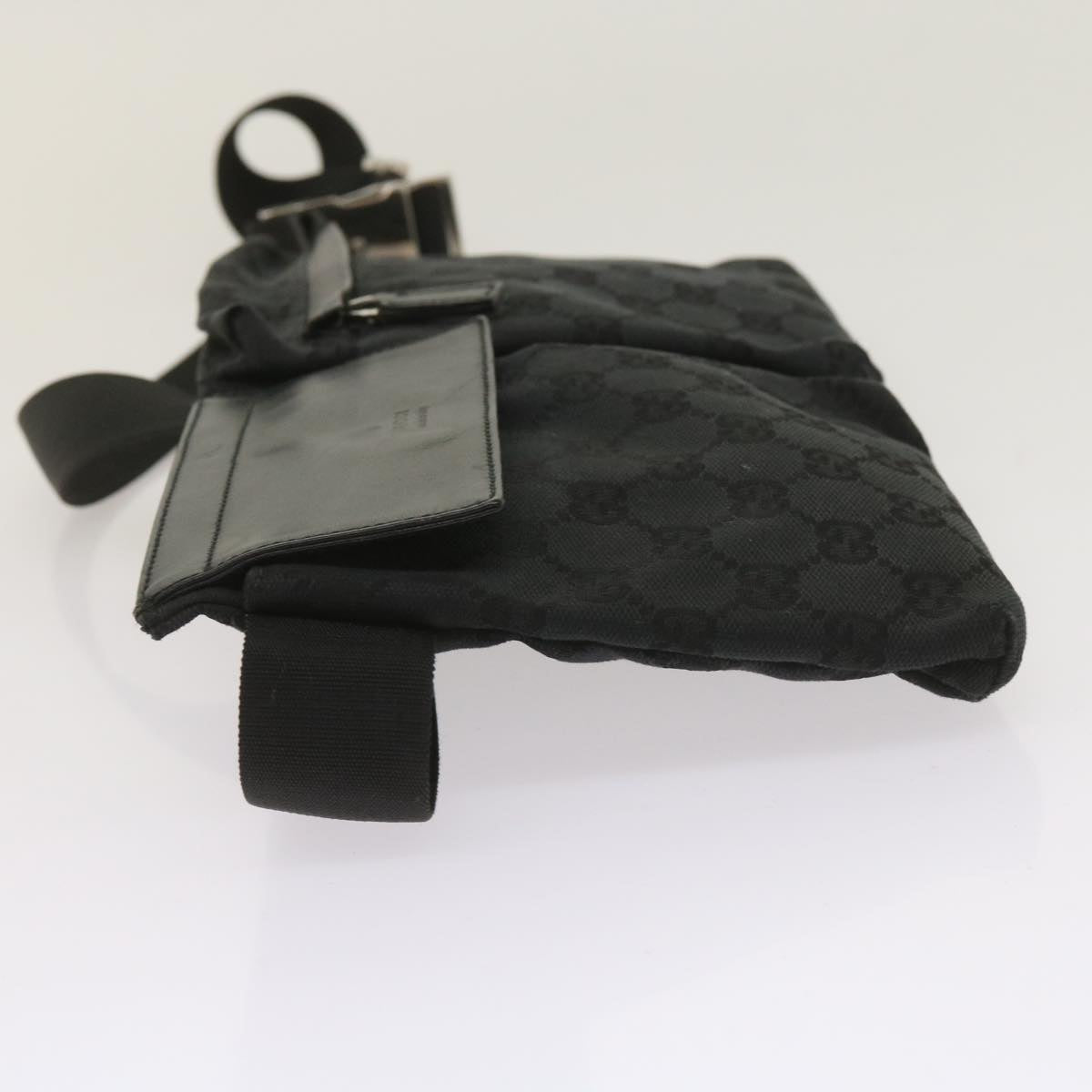 GUCCI GG Canvas Waist bag Black 018 1621  65296