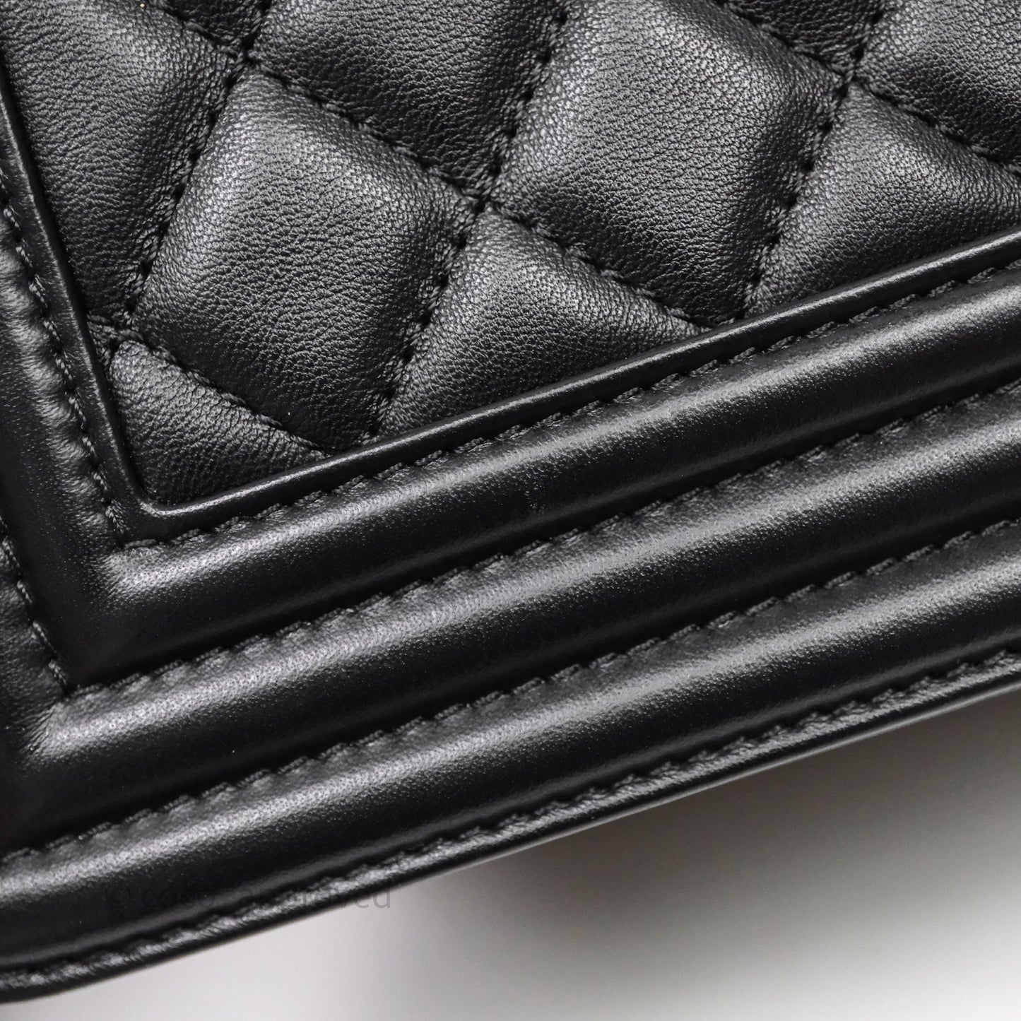 Chanel Medium Boy Quilted Black Lambskin Ruthenium Hardware
