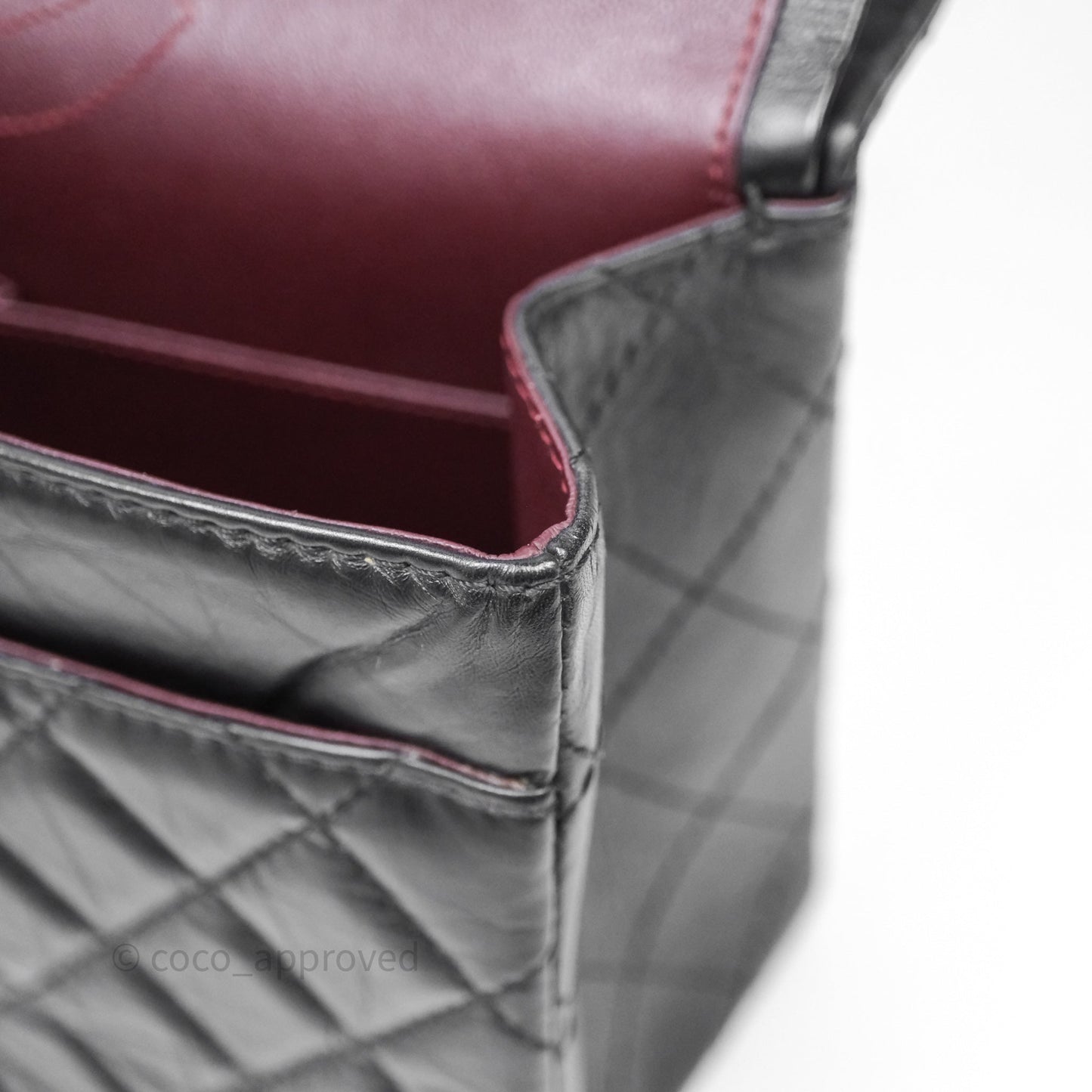 Chanel Reissue 226 Quilted Aged Calfskin Black Aged Gold Hardware