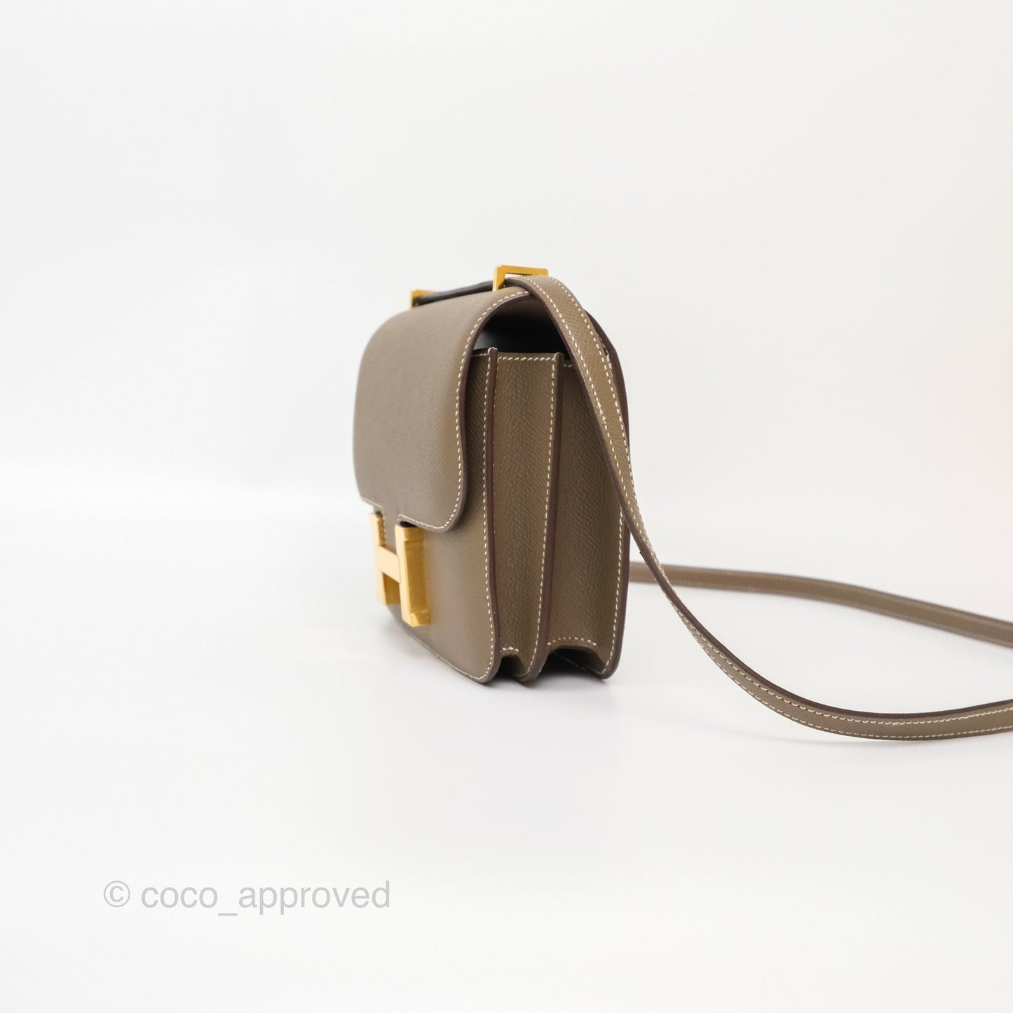 Hermès Constance Mini 18cm Mirror Etoupe Epsom Gold Hardware