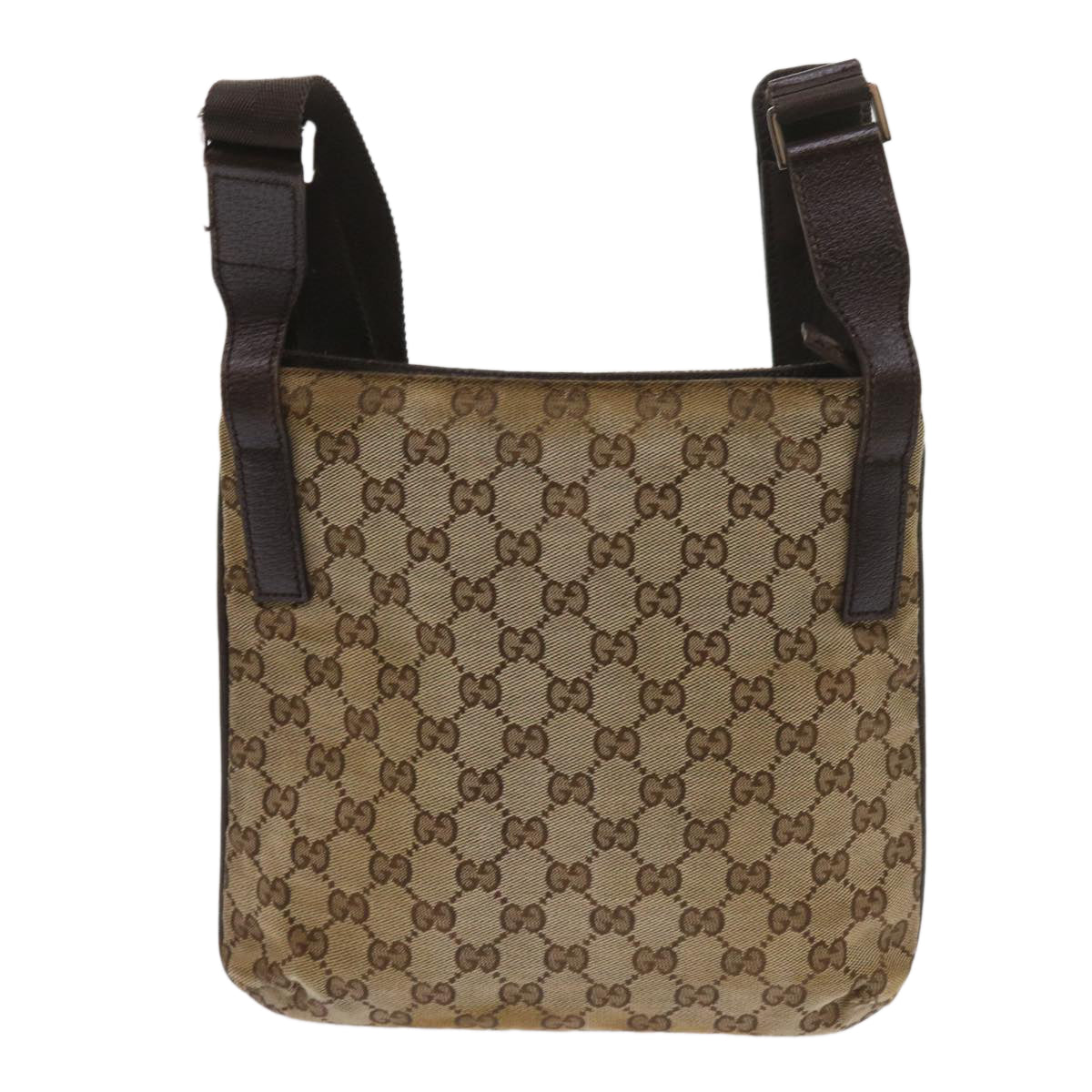 GUCCI GG Canvas Shoulder Bag Beige 122793  65303