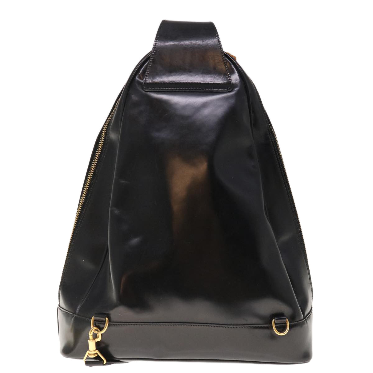 GUCCI Bamboo Backpack Enamel Black 003 3444 0027  65306