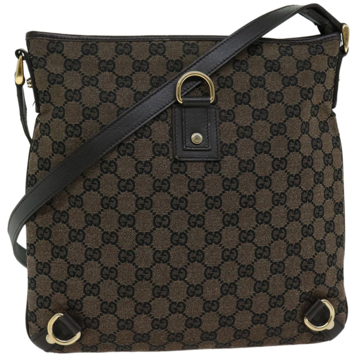 GUCCI GG Canvas Shoulder Bag outlet Brown  65357
