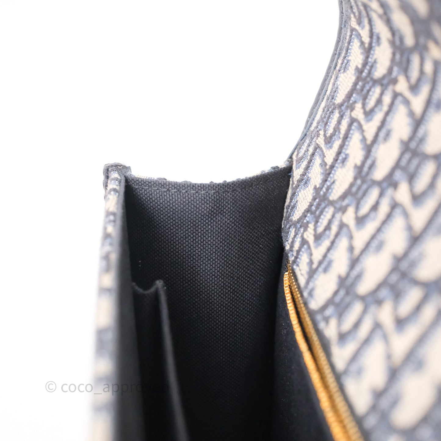 Christian Dior 30 Montaigne Bag Blue Dior Oblique Jacquard Dior