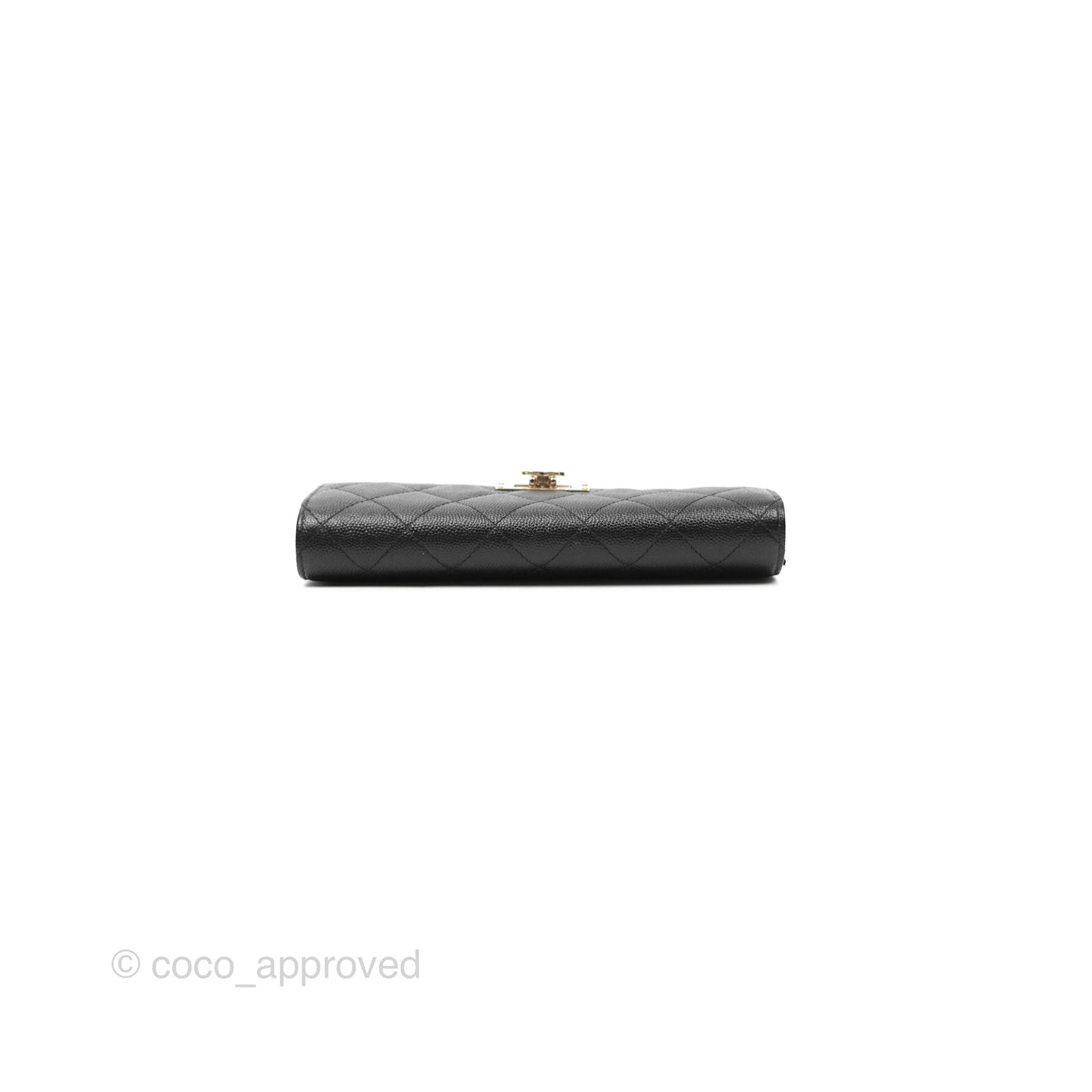 Chanel Golden Class Black Caviar Wallet Gold Hardware