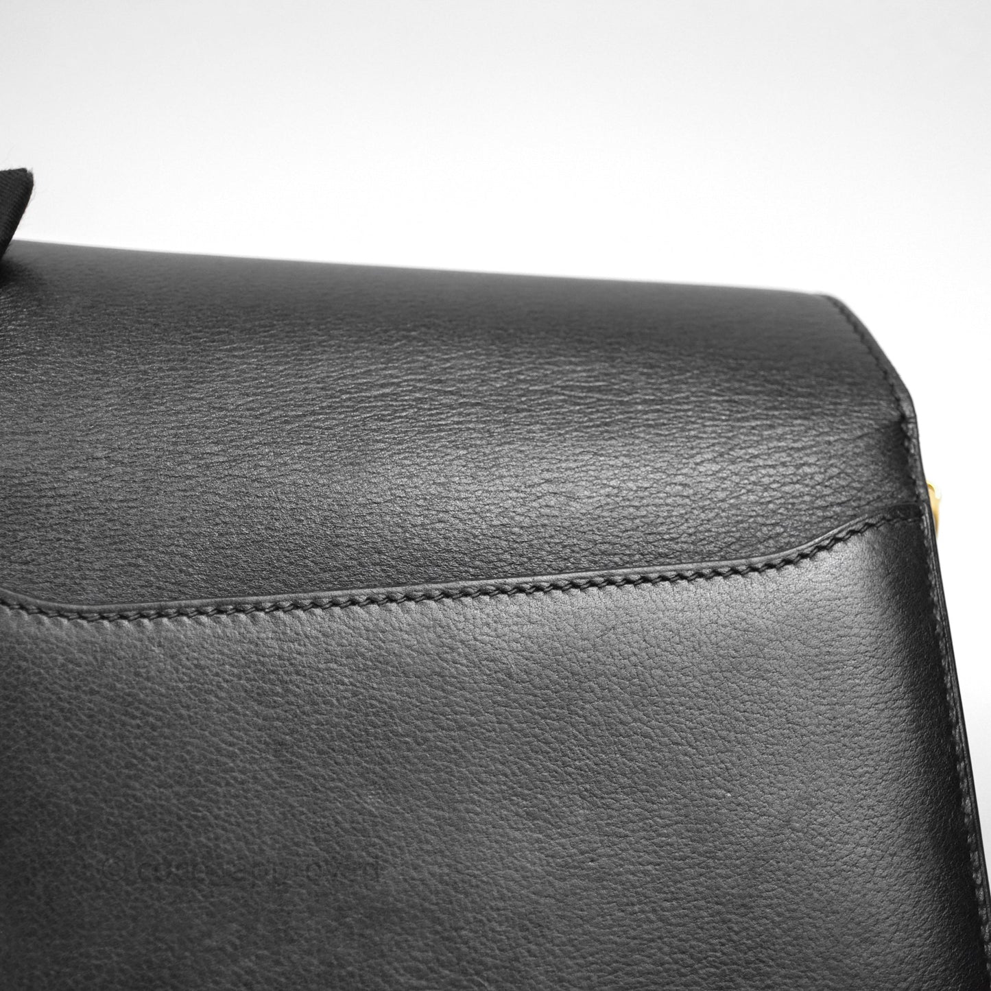 Hermès Roulis Mini 18 Black Veau Evergrain Gold Hardware
