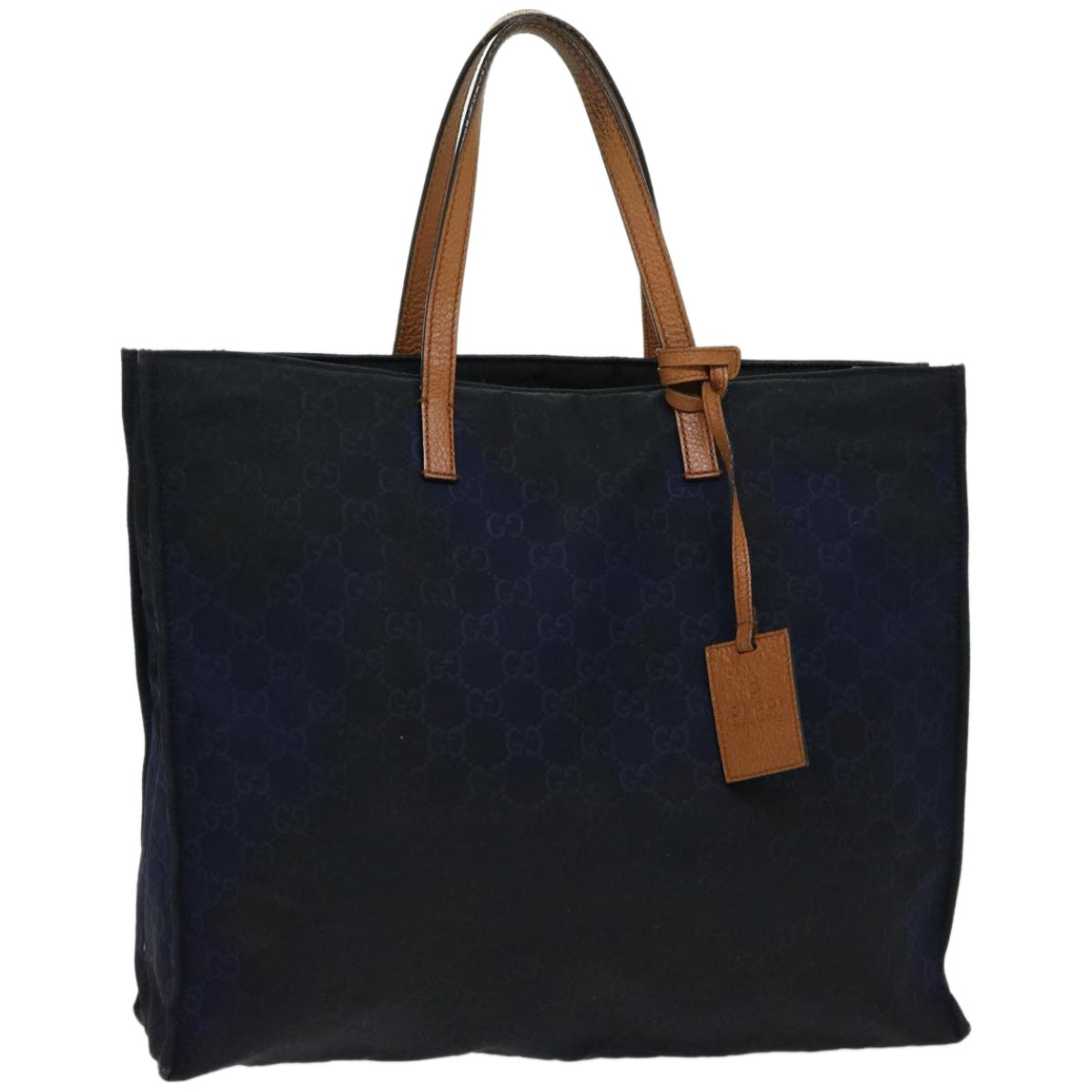 GUCCI GG Canvas Tote Bag Nylon outlet Navy  65390