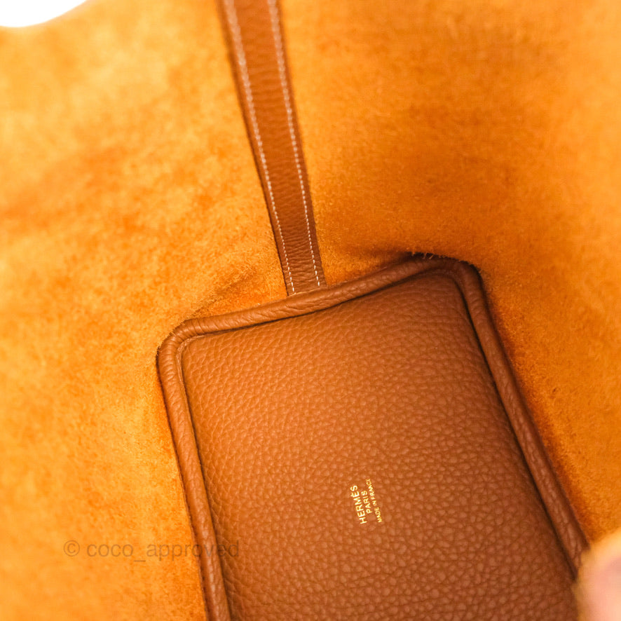 Hermès Picotin Lock 18 PM Gold Clemence Gold Hardware