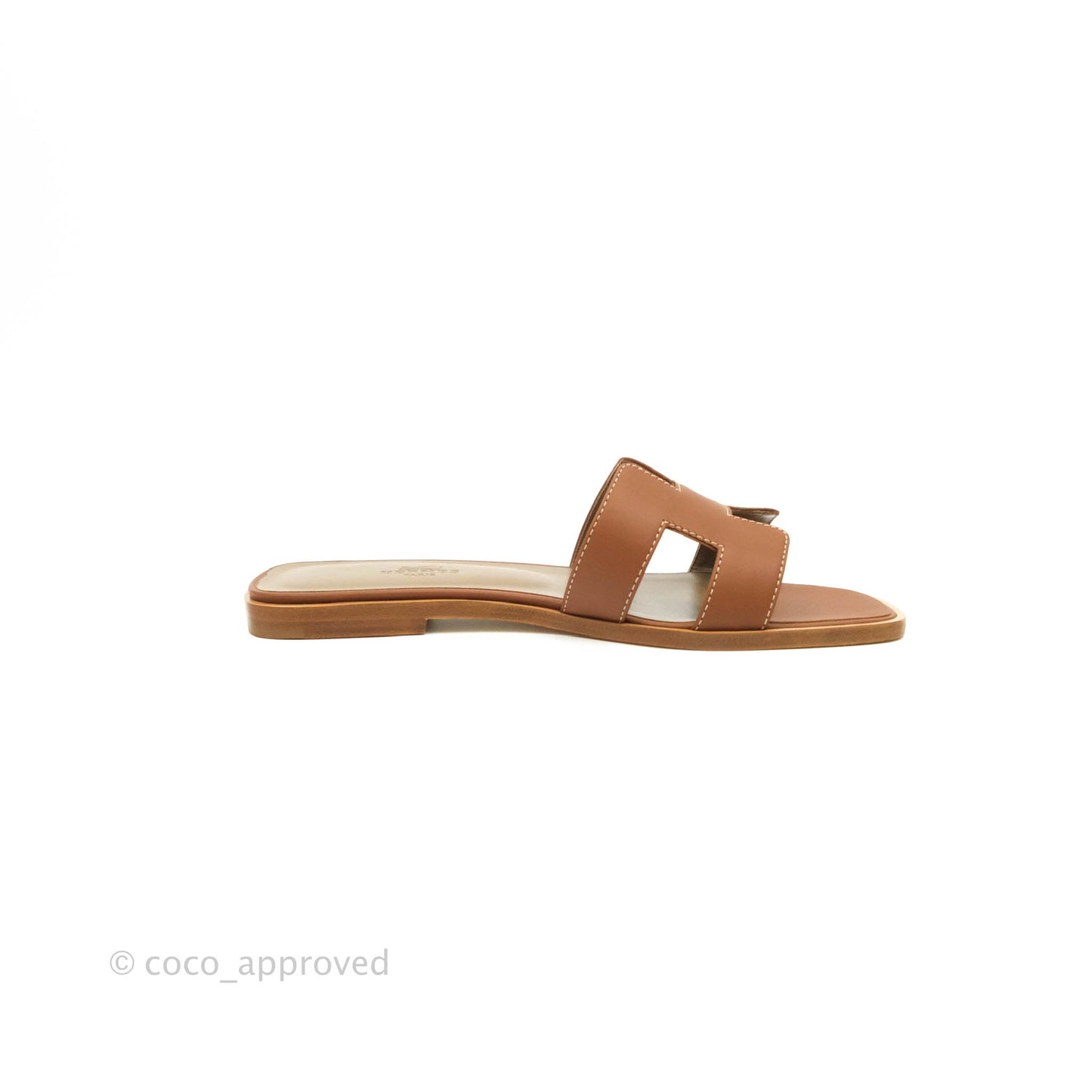 Hermès Oran Sandals in Gold Size 37