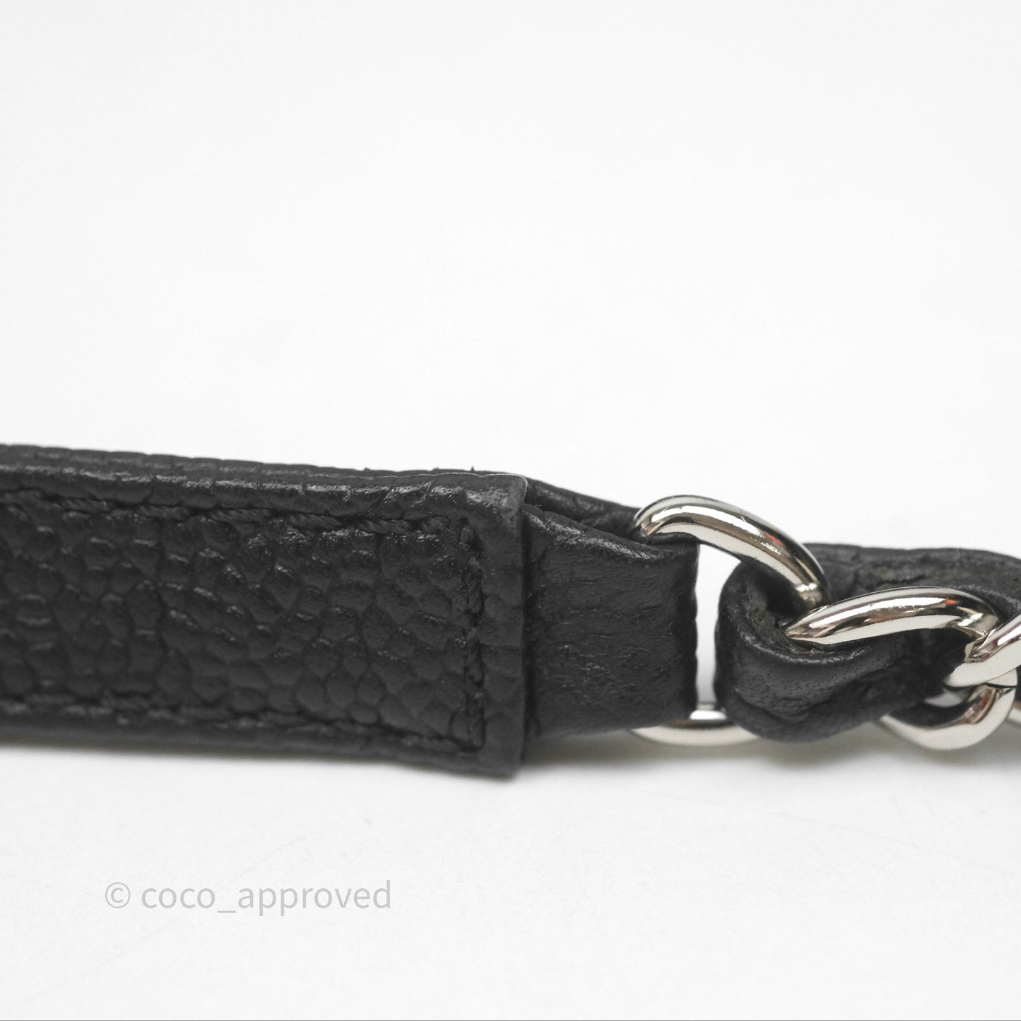 Chanel Quilted Easy Flap Bag Black Caviar Silver Hardware