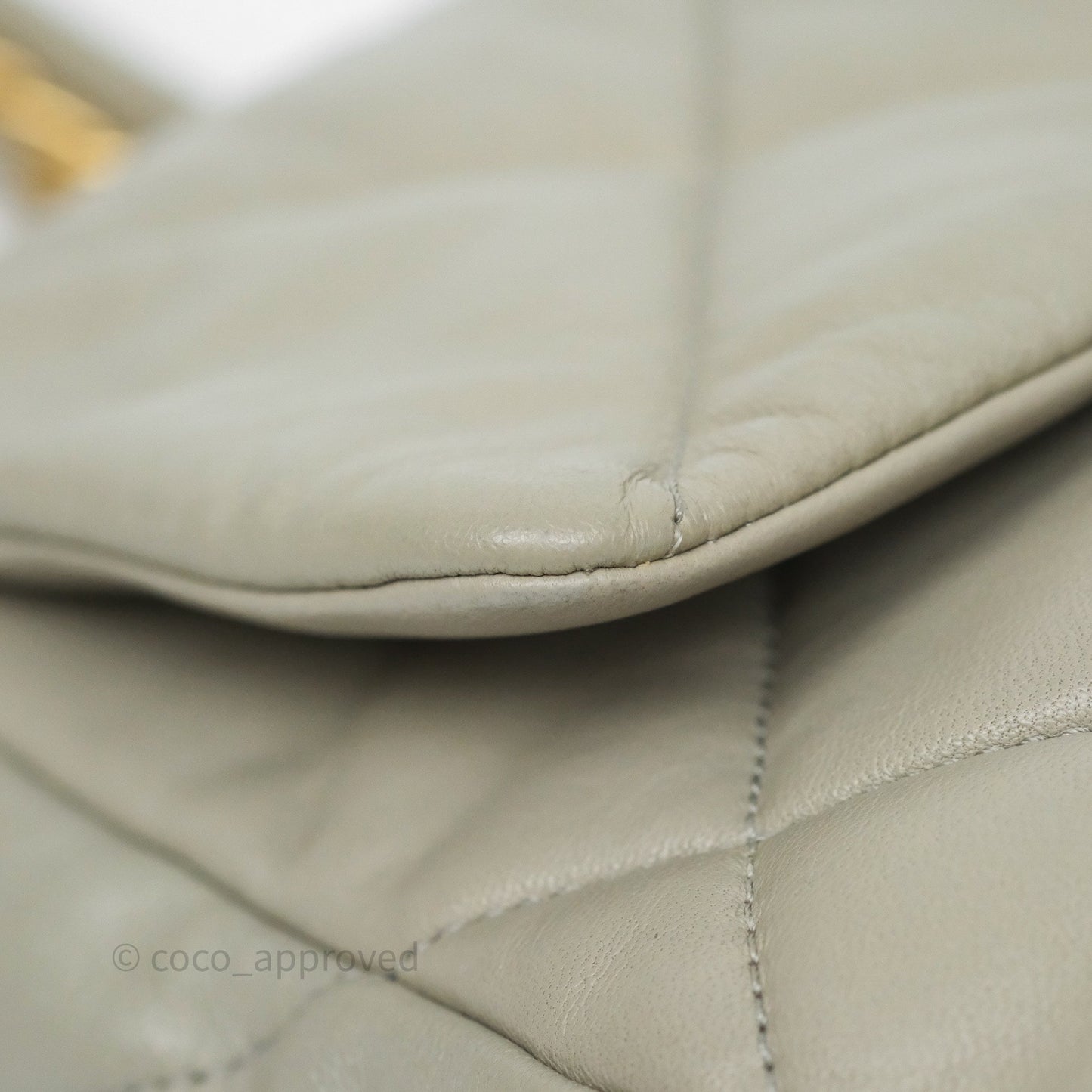 Chanel 19 Small Sage Grey Mixed Hardware