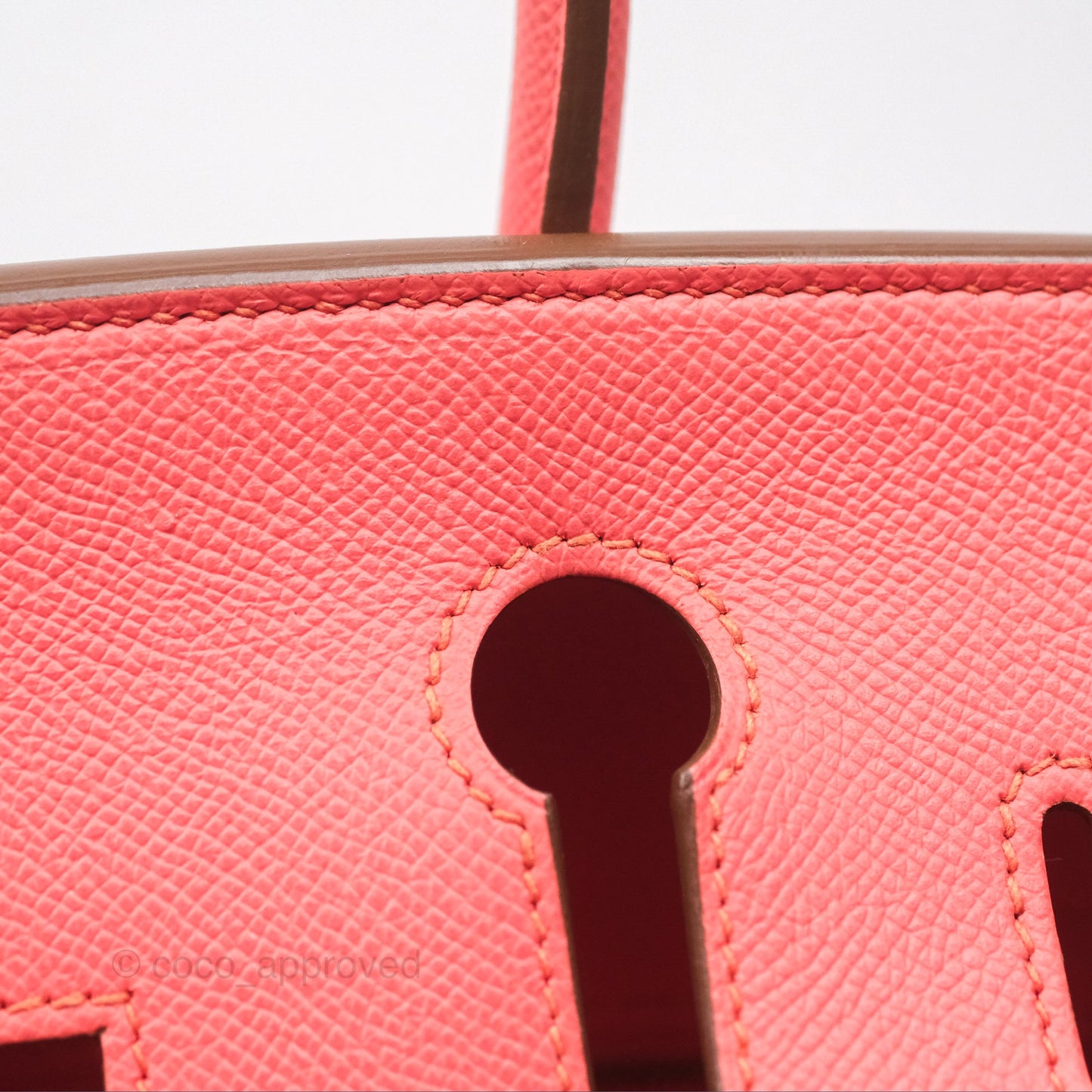 Hermès Birkin 30 Retourne Flamingo I5 Epsom Gold Hardware