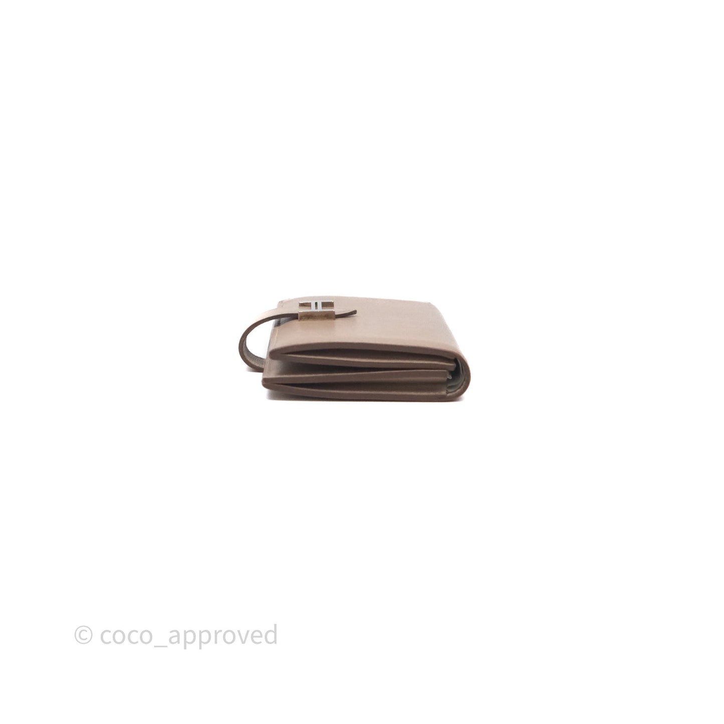 Hermès Bearn Card Holder Taupe 16 Swift Palladium Hardware
