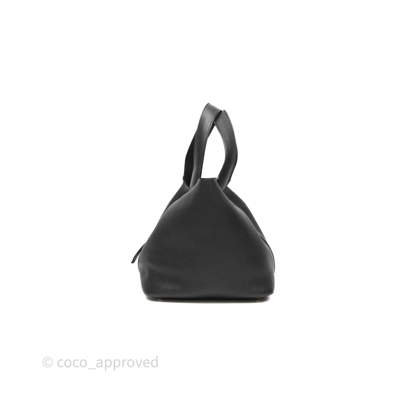 Hermès Picotin 22 Black Noir 89 Clemence Gold Hardware