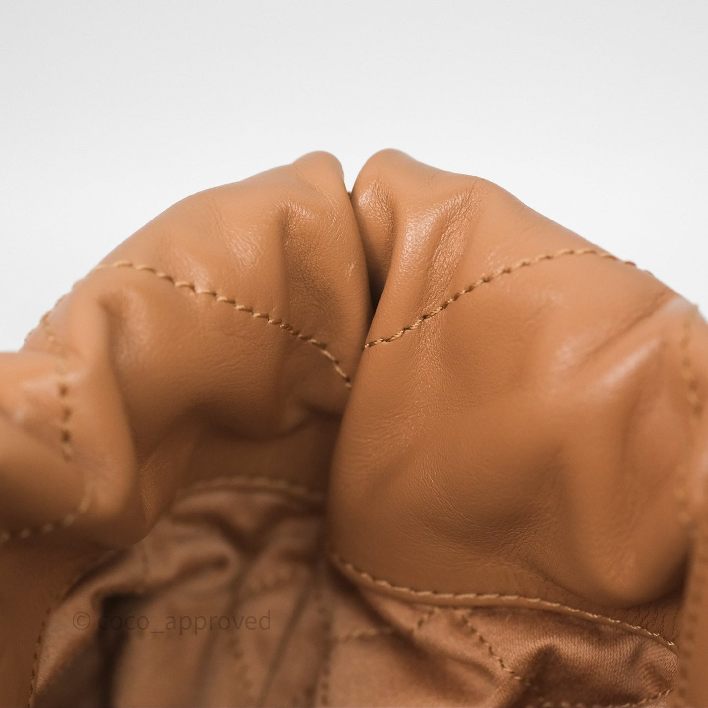 Chanel 22 Small Backpack Camel Shiny Calfskin Gold Hardware