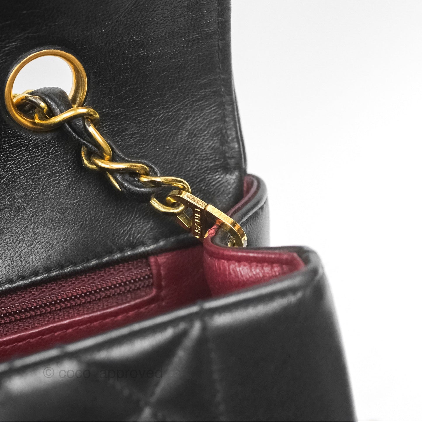 Chanel Vintage Quilted Medium Classic Diana Flap Bag Black Lambskin 24K Gold Hardware
