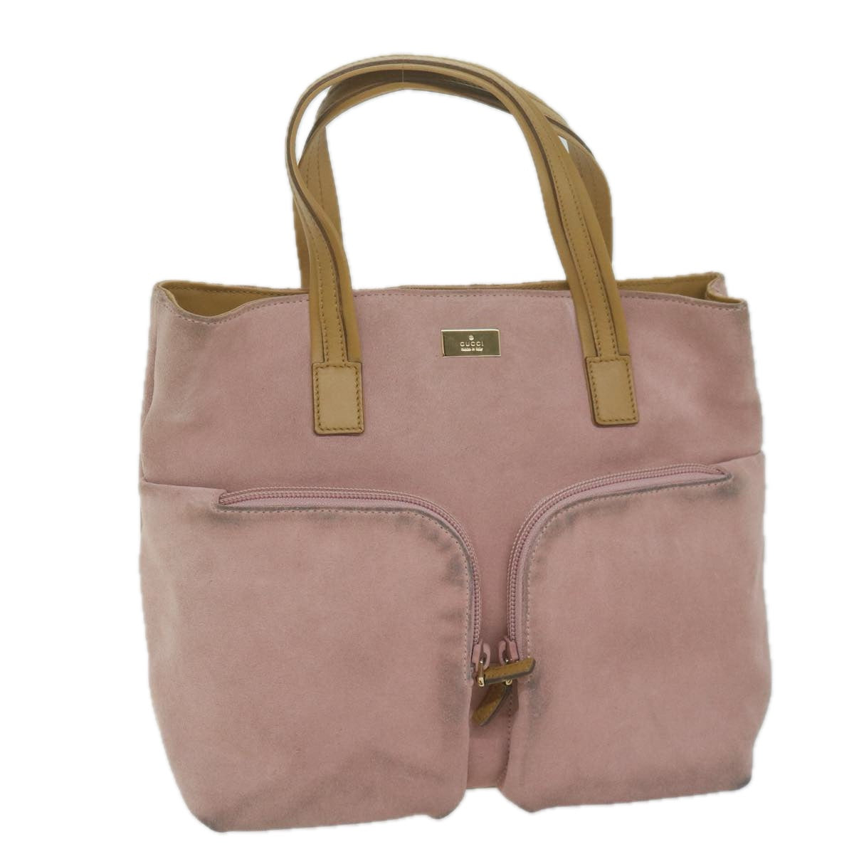 GUCCI Hand Bag Suede Pink 002 1080  65501