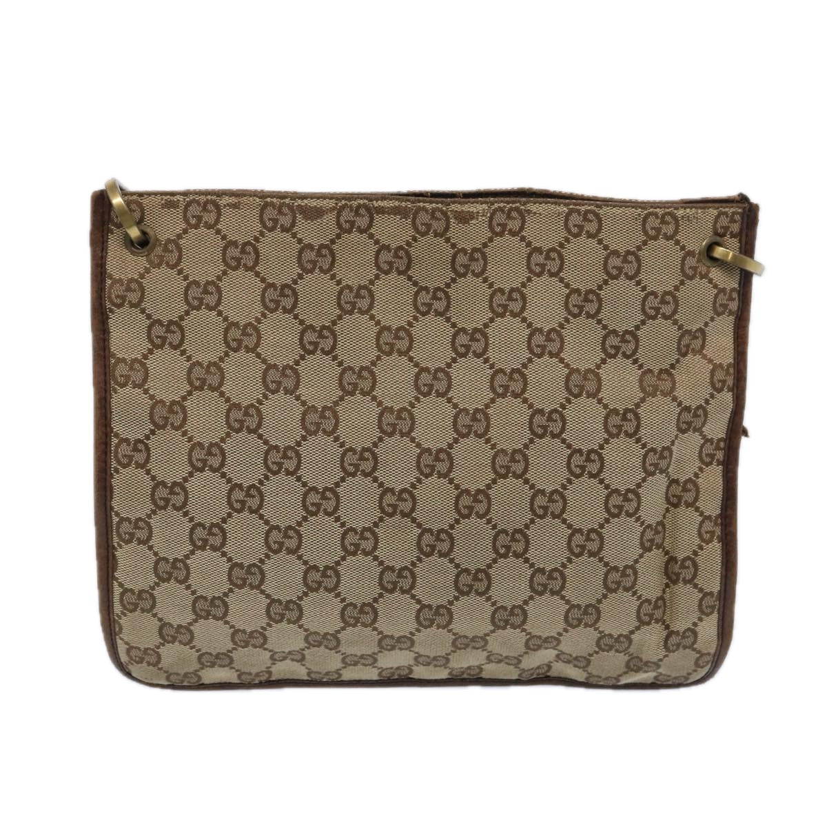 GUCCI GG Canvas Shoulder Bag Beige 91762  65502