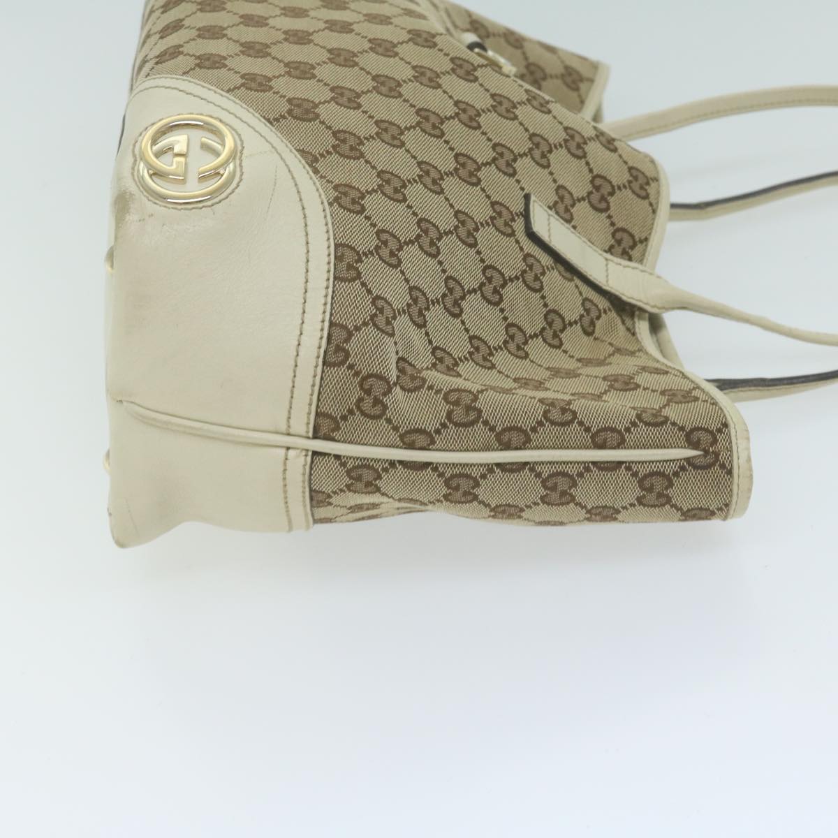 GUCCI GG Canvas Tote Bag Beige 169946  65503
