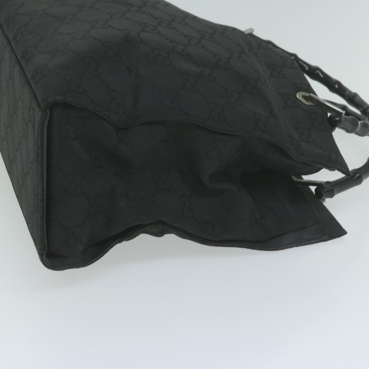 GUCCI Bamboo GG Canvas Hand Bag Black 002 1010  65515