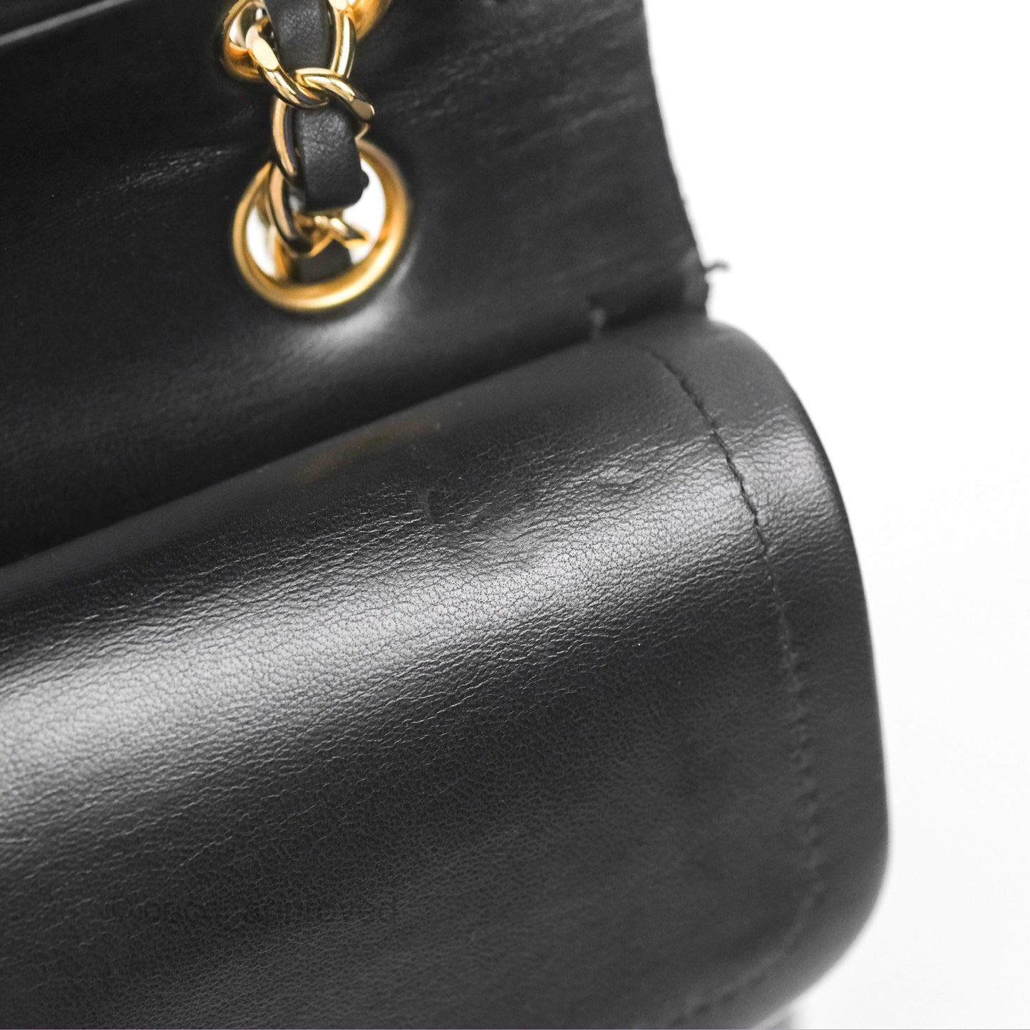 Chanel Classic M/L Medium Flap Quilted Black Lambskin 24K Gold Hardware