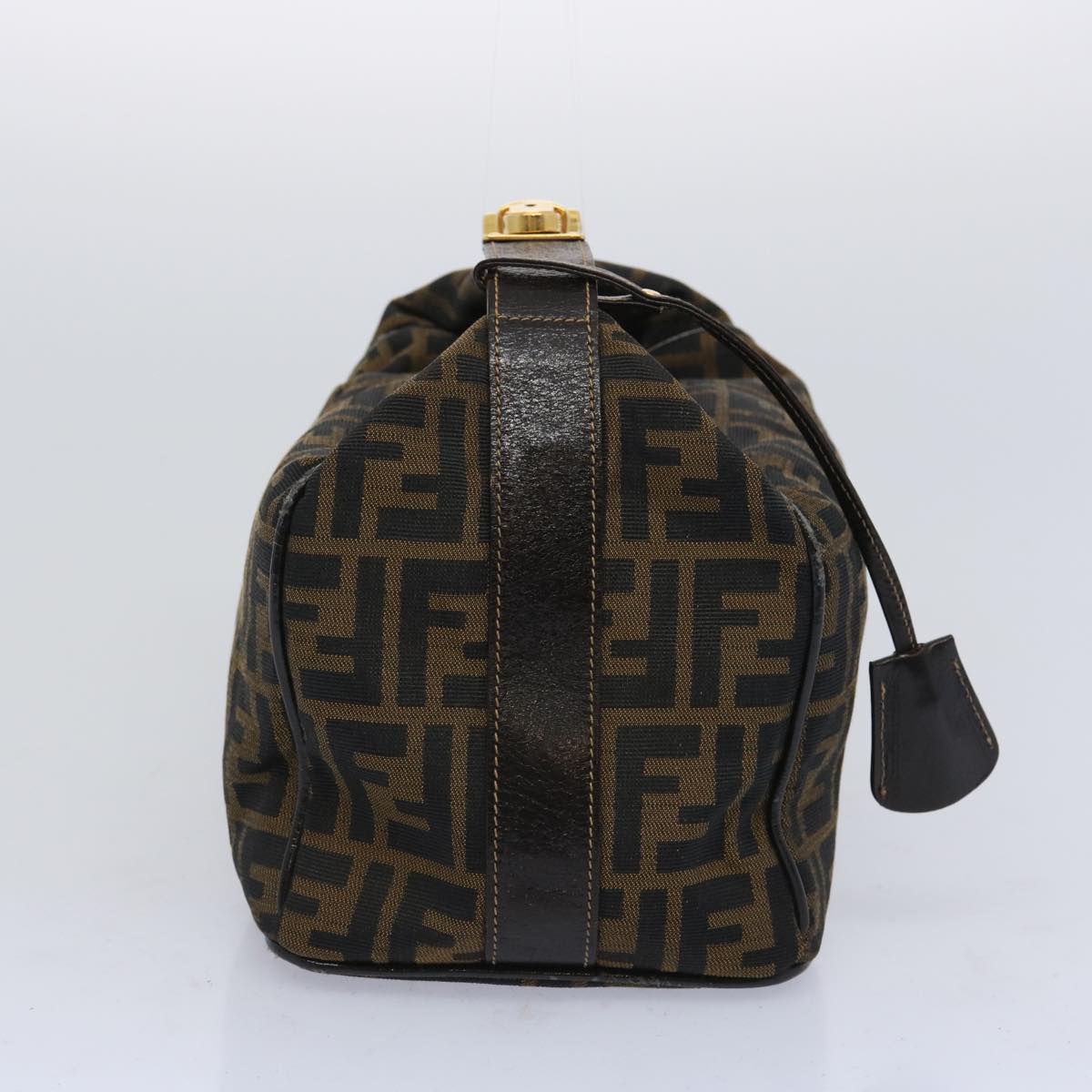 Luxury FendiZucca Canvas Vanity Cosmetic Pouch Brown Black65535