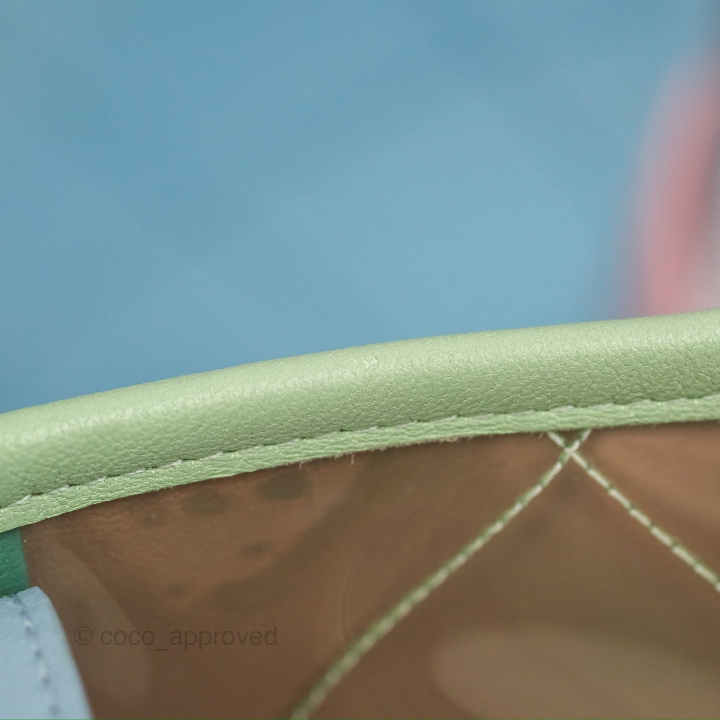 Chanel Coco Splash Blue/Green/Pink PVC Shopping Tote Bag