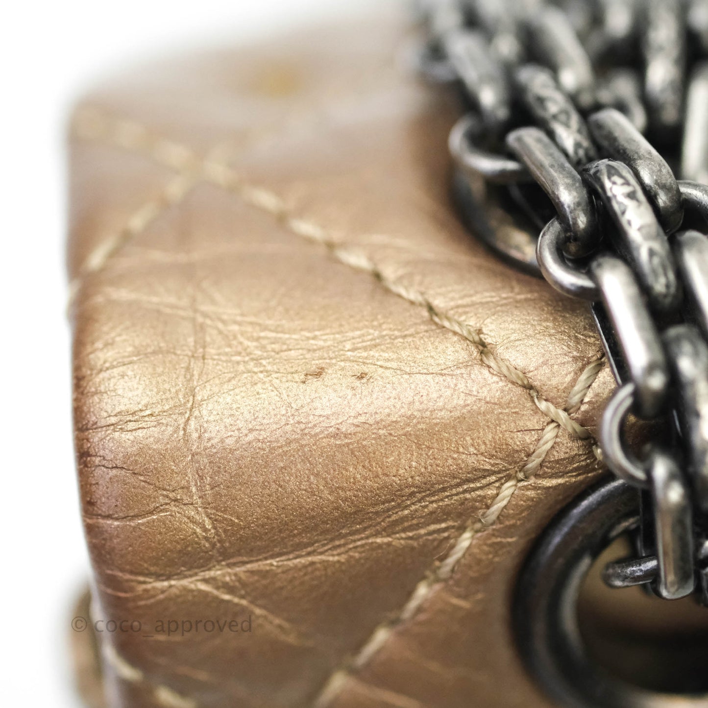 Chanel Reissue 226 Copper Calfskin Ruthenium Hardware