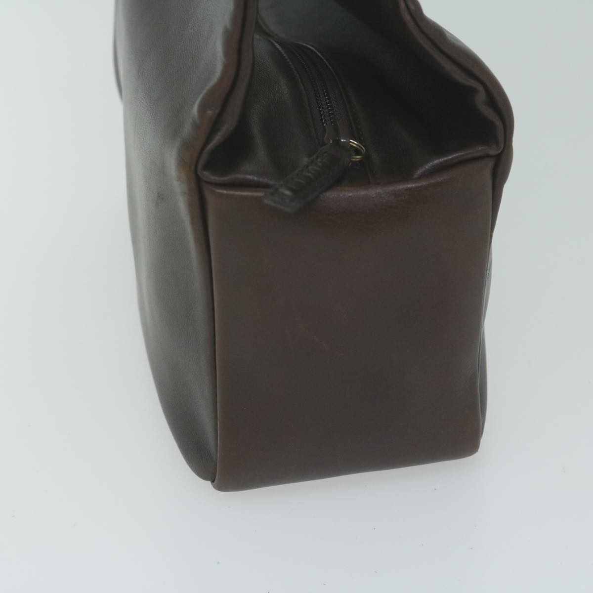 GUCCI Bamboo Hand Bag Leather Brown  65594