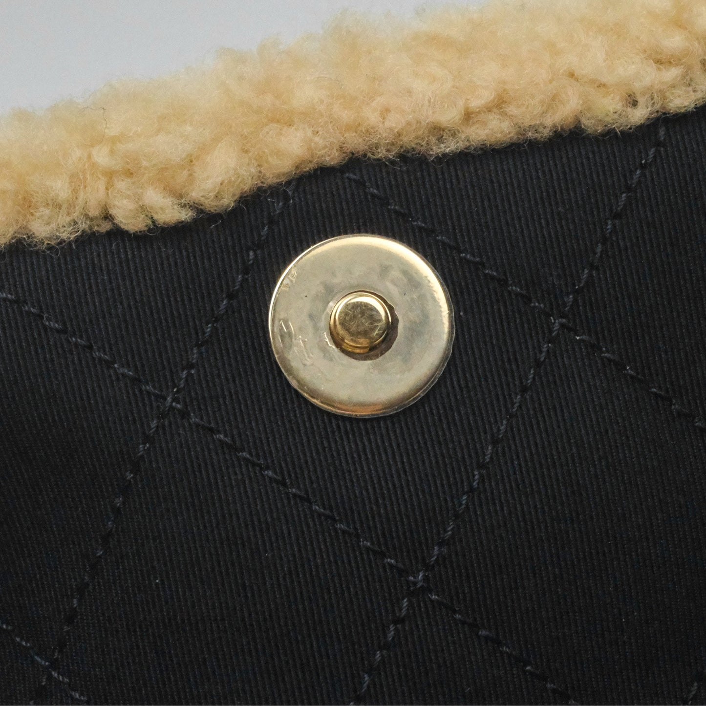 Chanel Mania CC Shearling Flap Bag Black Crumpled Glazed Sheepskin