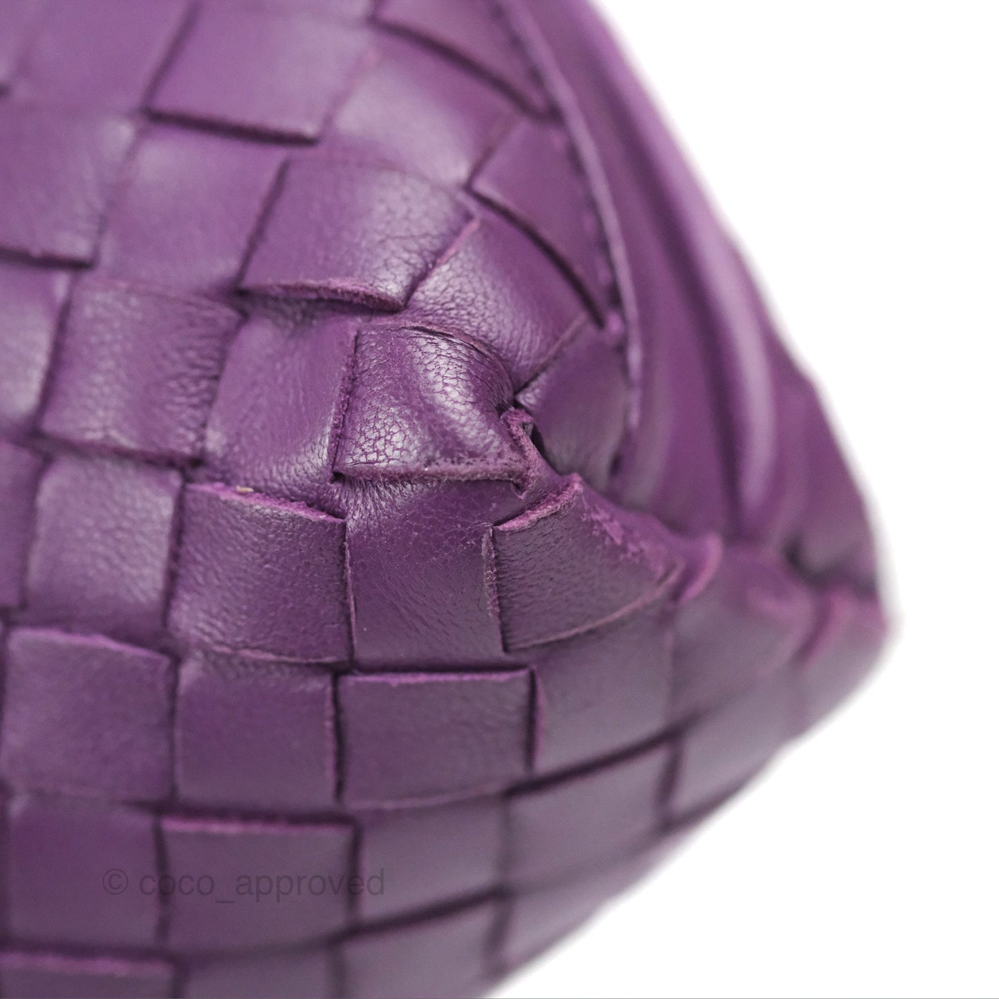 Bottega Veneta Crossbody Bag Intrecciato Leather Purple